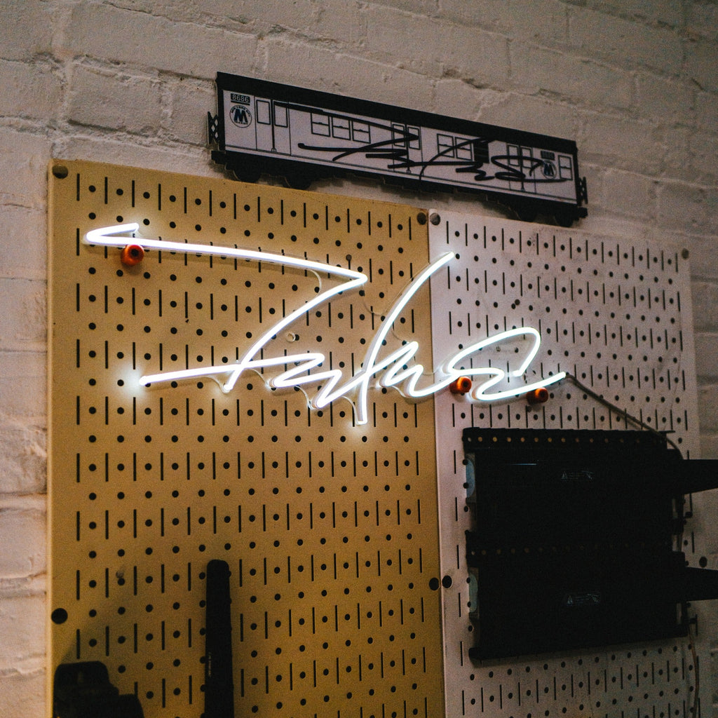 Futura x Yellow Pop LED White Glow Logo Sign LE 61/100