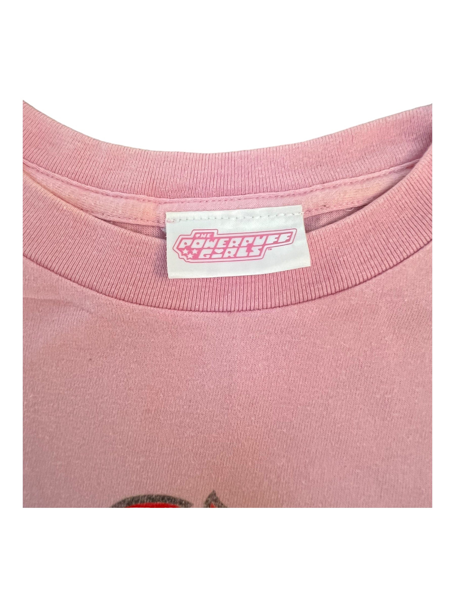 Powerpuff Girls 2014 T-shirt Pink Cartoon Network Tag Sz M/L