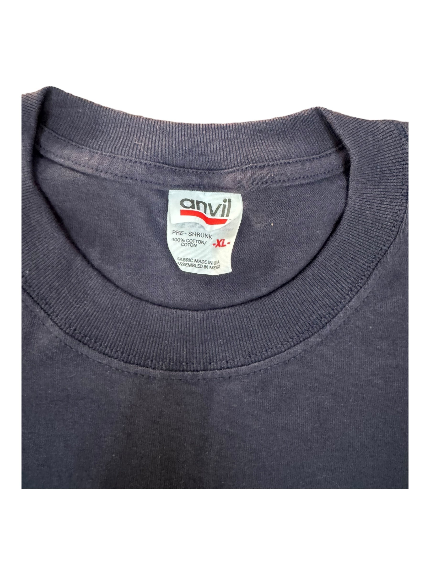 Humor Shirt 1999 Navy Blue "Lord Give Me Strength" Mens Size XL