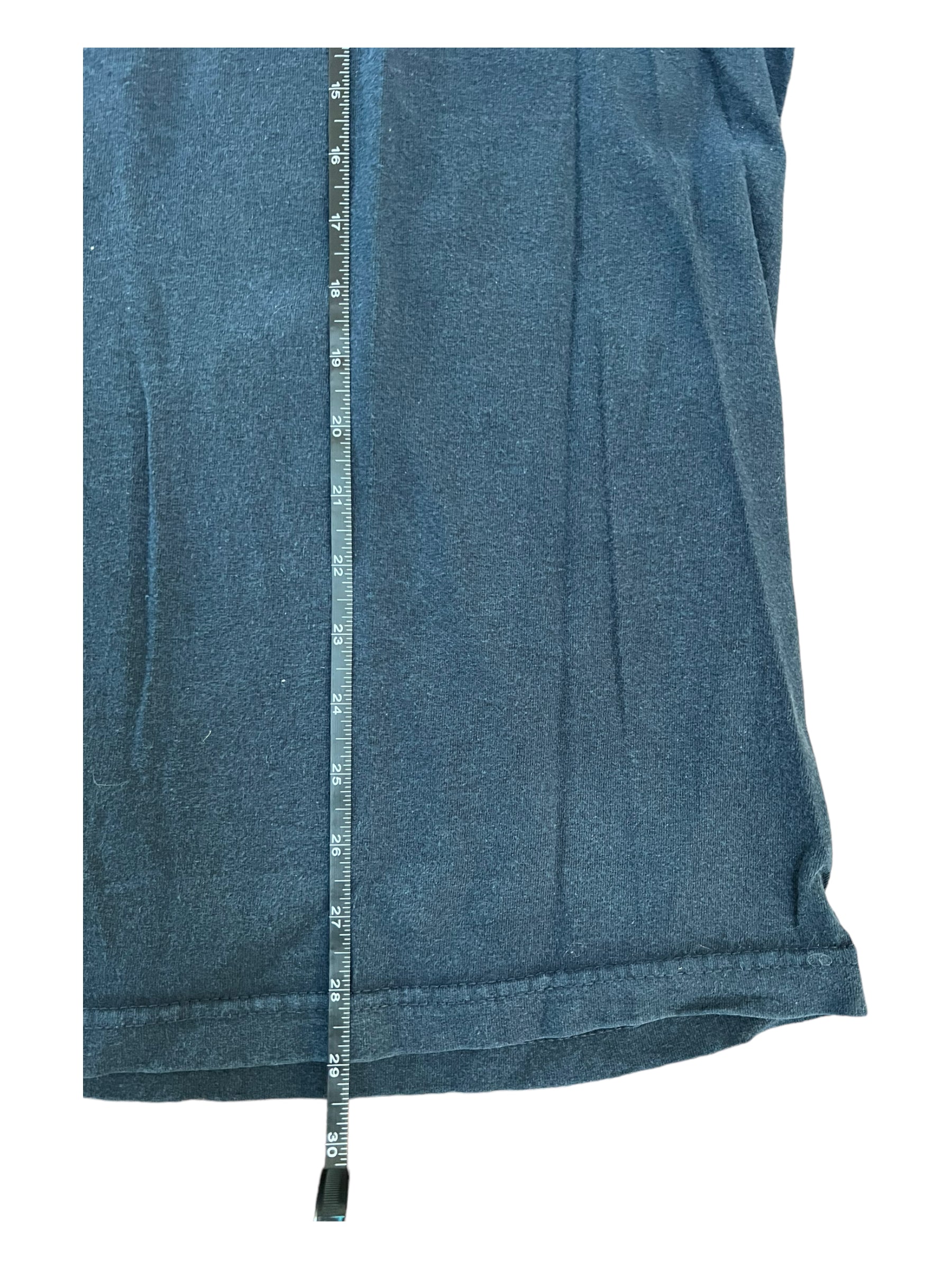 Superman 00s Black Chrome Themed Logo Size XL