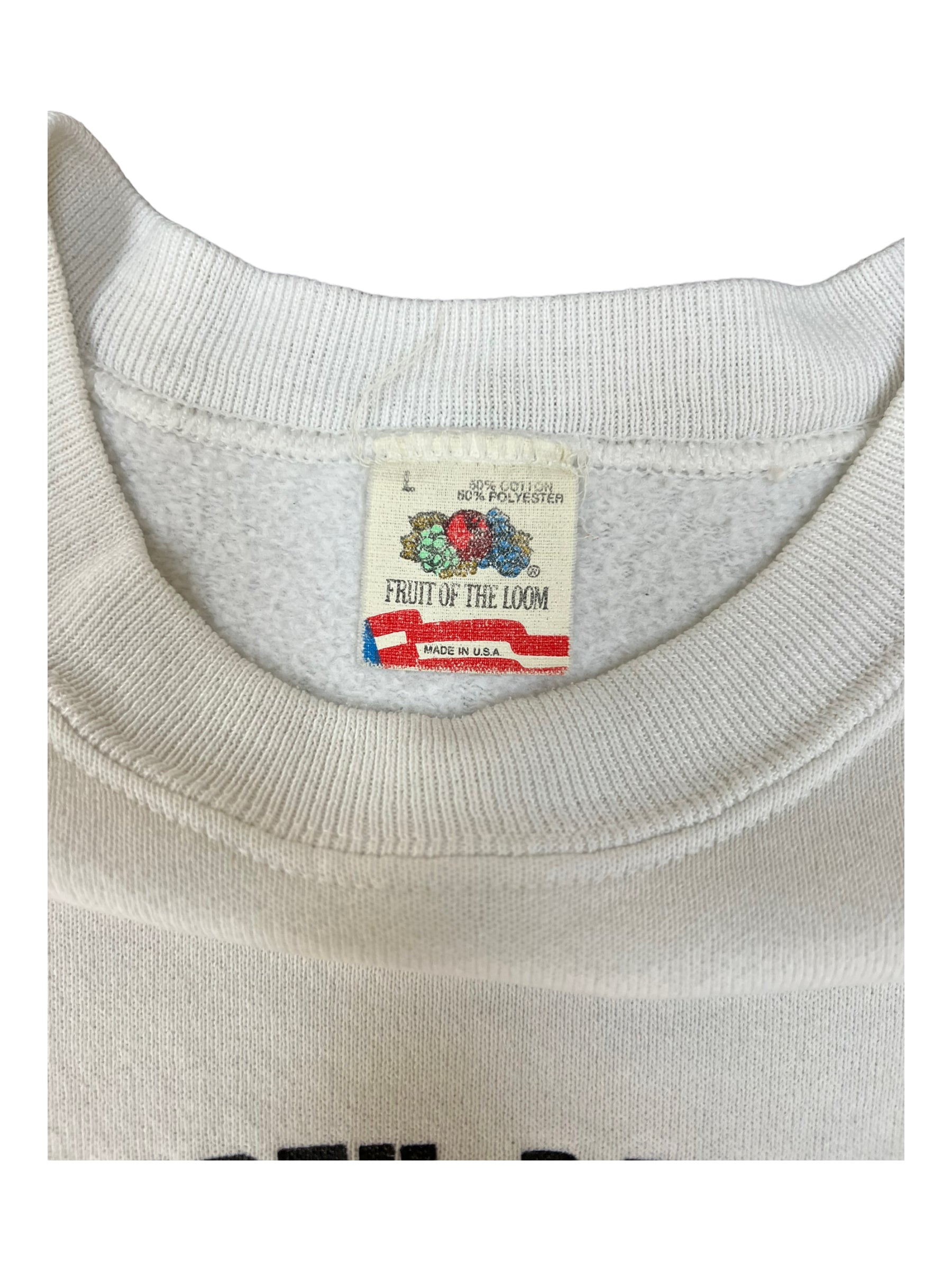 CALIFORNIA RAISINS 80s NORTH DAKOTA CENTENNIAL RAGLAN CREWNECK Size Large