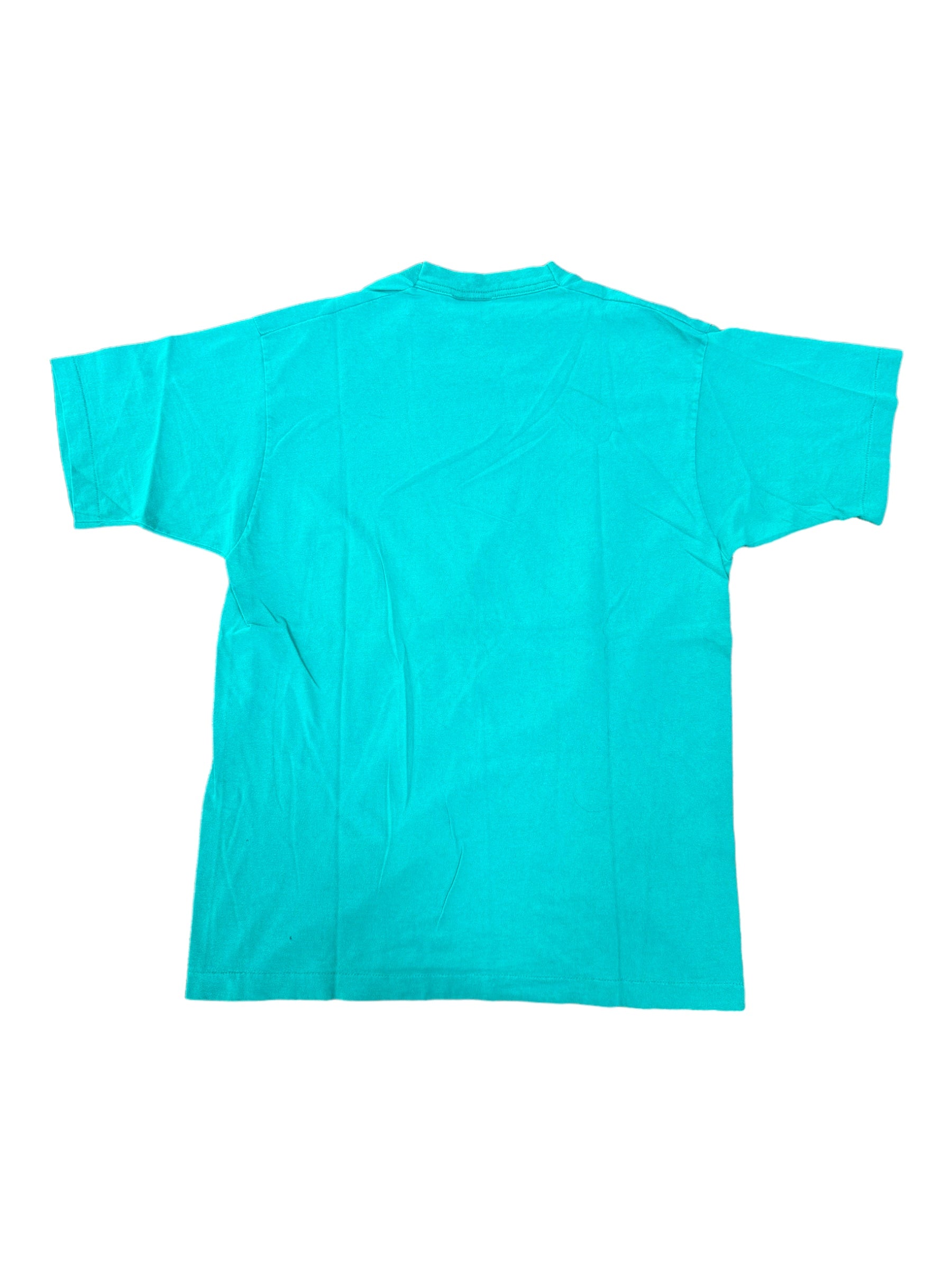 Miami Dolphins 1995 Old Logo Teal T-Shirt Adult Size Large