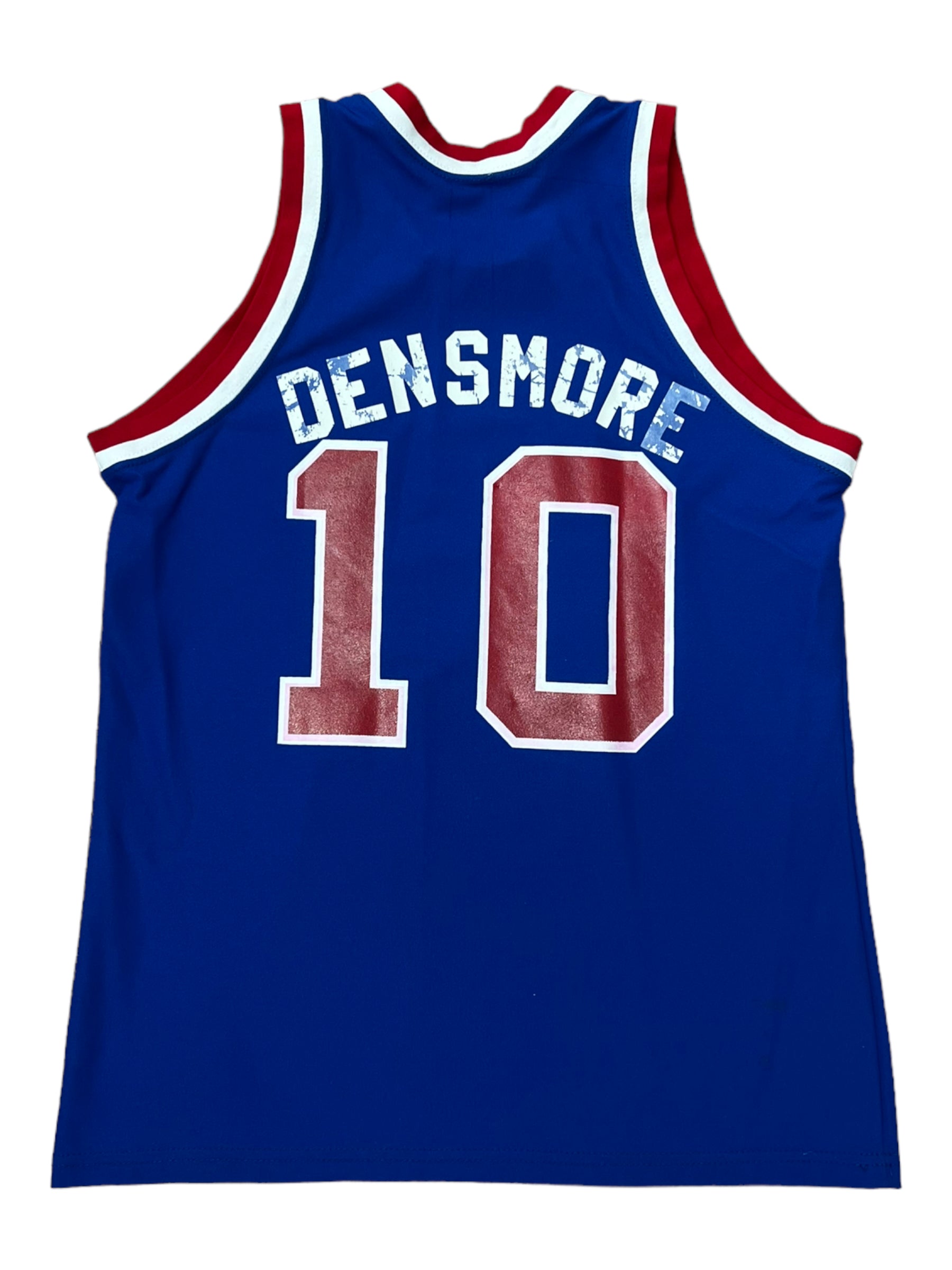 NBA 80s Detroit Pistons #10 Densmore Jersey MacGregor Sand Knit Size Large