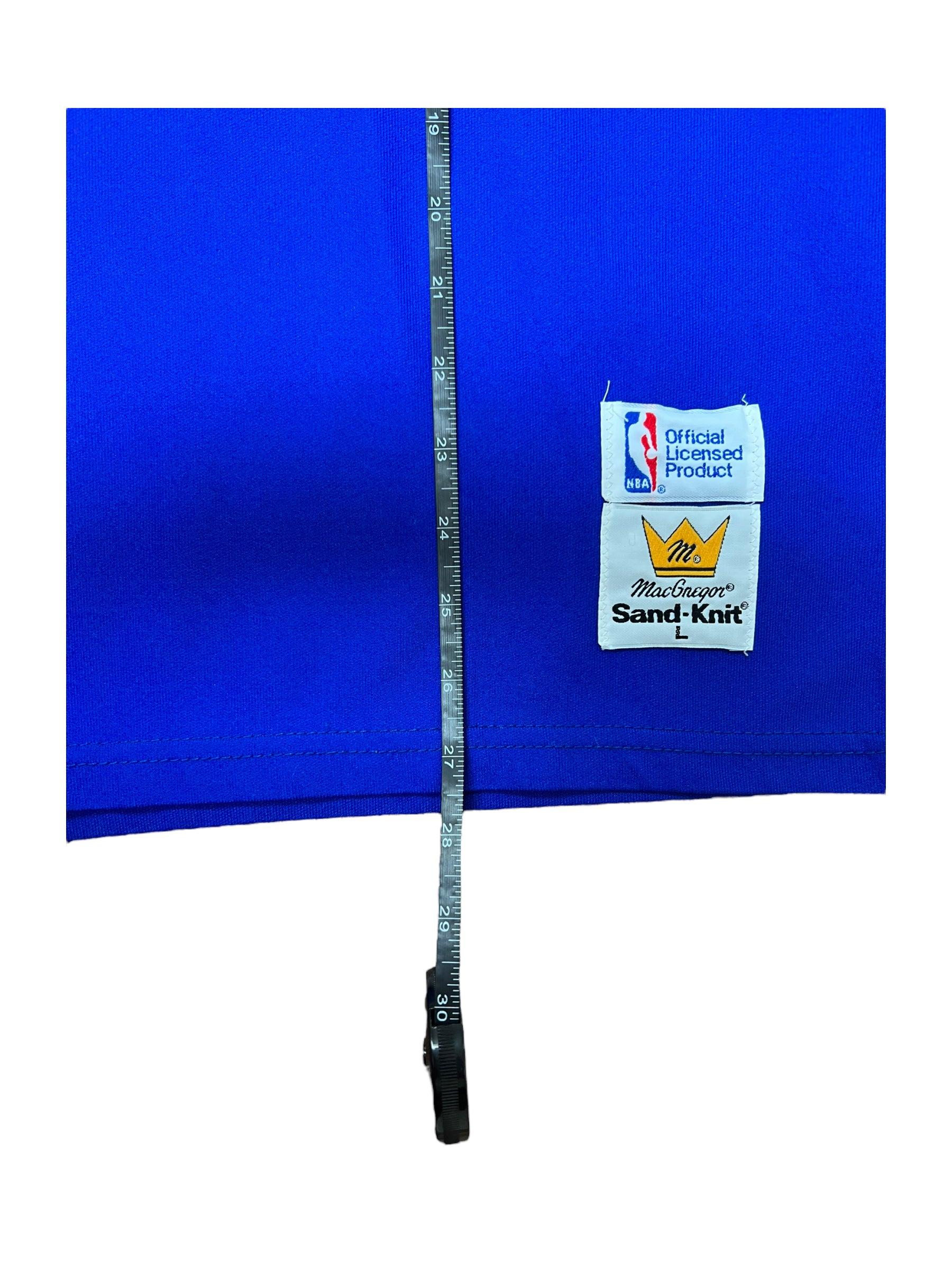 NBA 80s Detroit Pistons #10 Densmore Jersey MacGregor Sand Knit Size Large