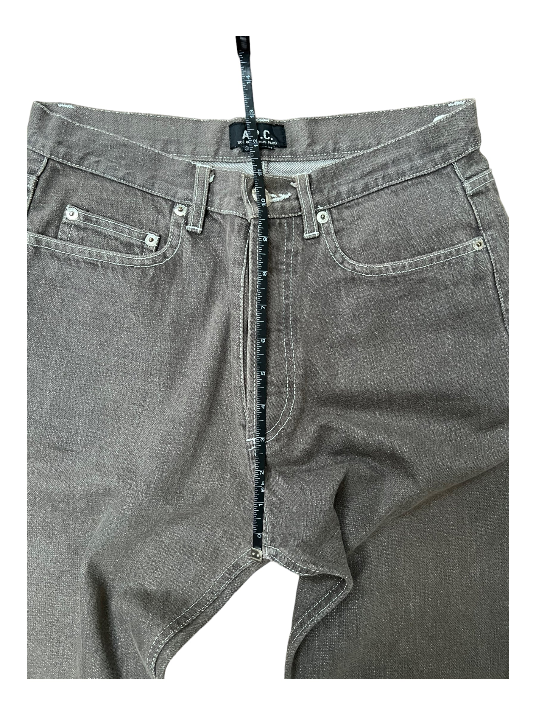 A.P.C. Petit New Standard Men's Denim Jeans Washed Black / Gray Size 31