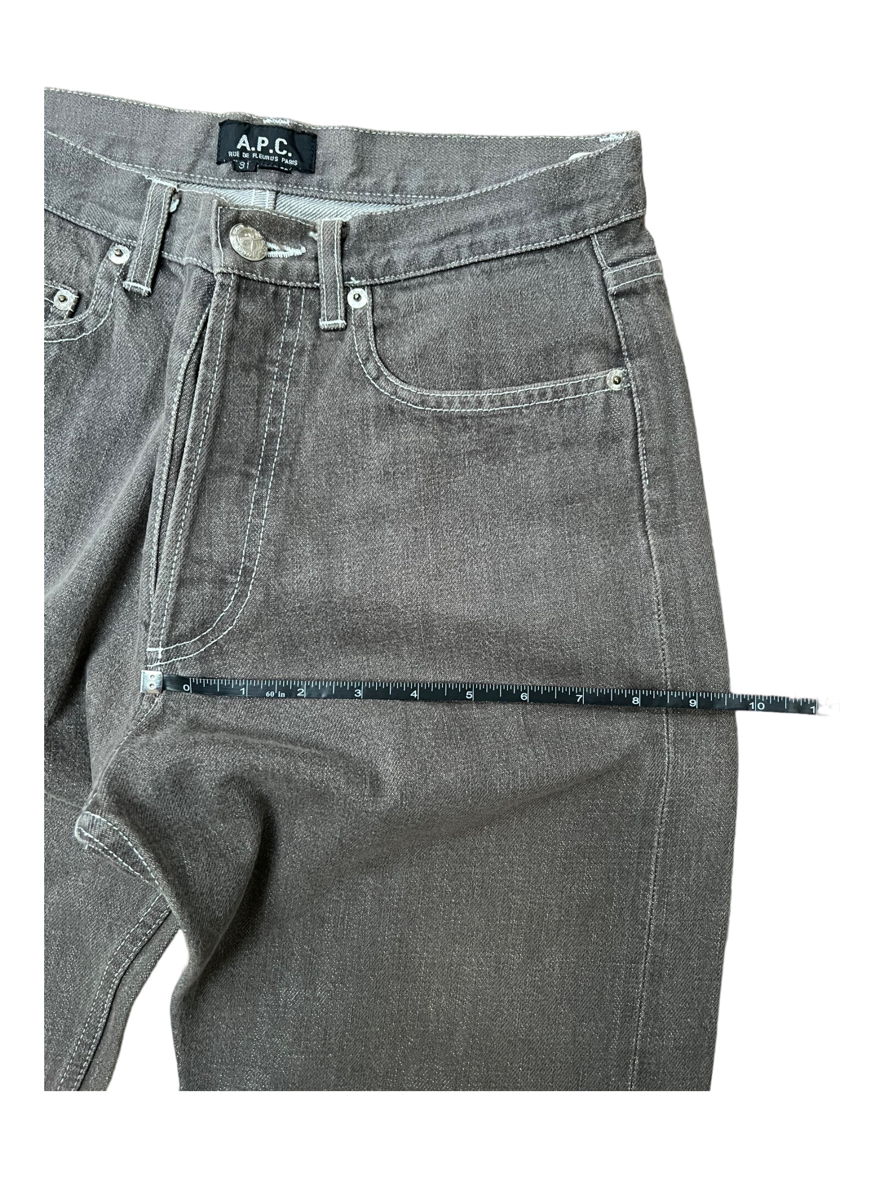 A.P.C. Petit New Standard Men's Denim Jeans Washed Black / Gray Size 31