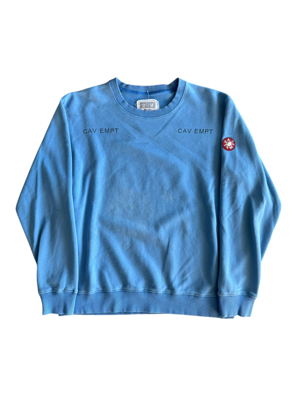 Cavempt Blue Crewneck Sweater Size Large