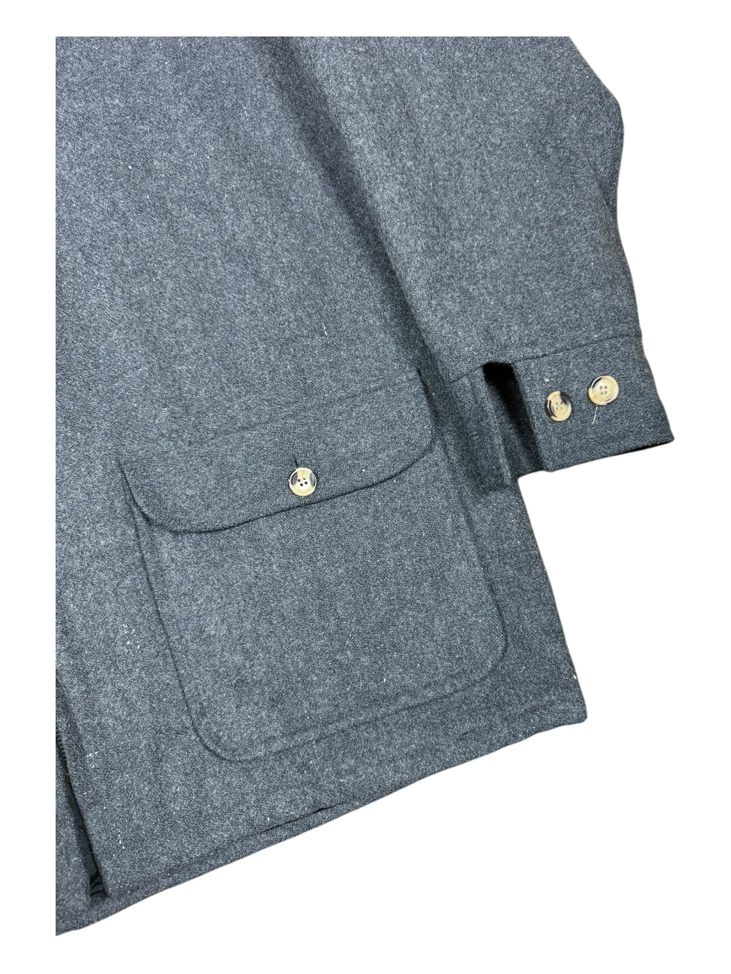 Stussy 90s Grey Wool Jacket Size Large