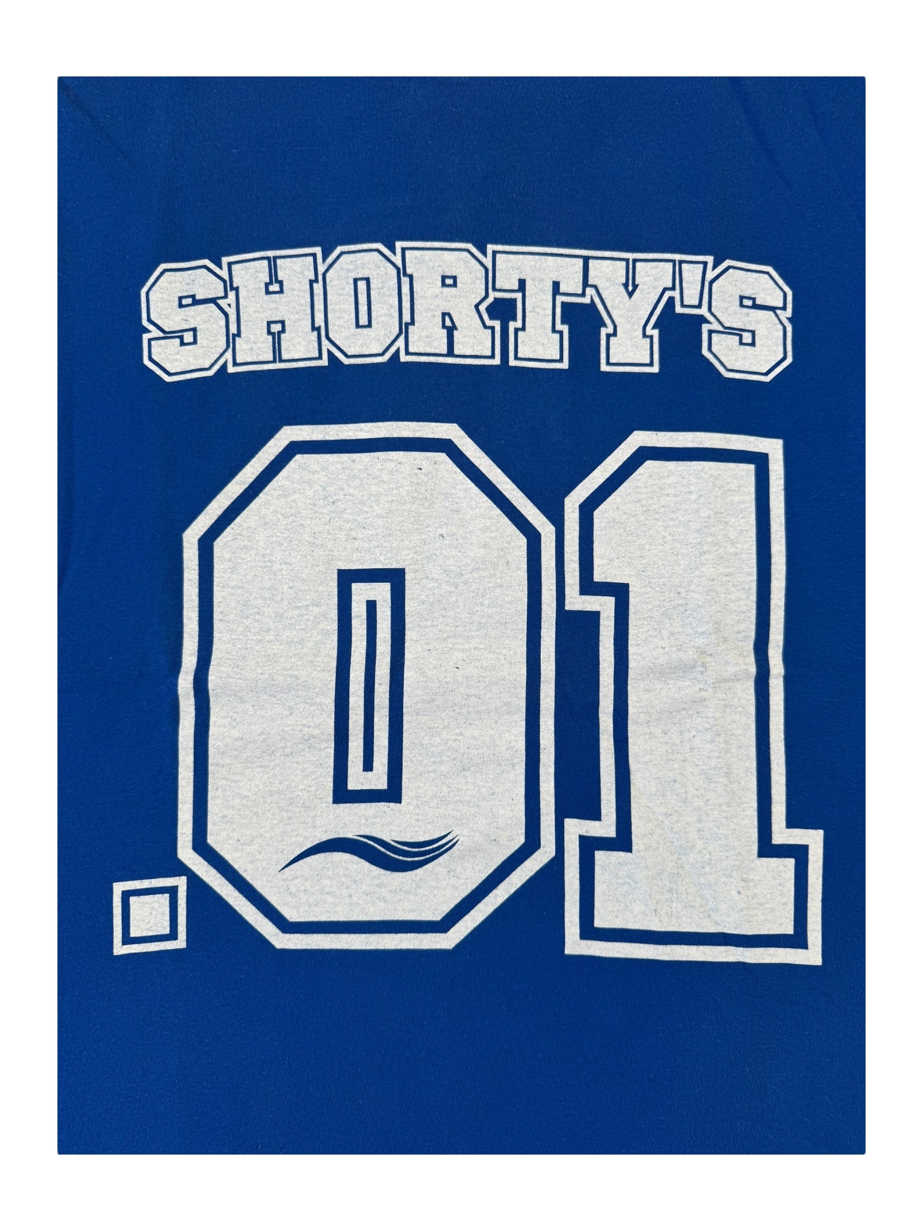 Shorty's 00s Blue 01 Jersey T-Shirt Size Large