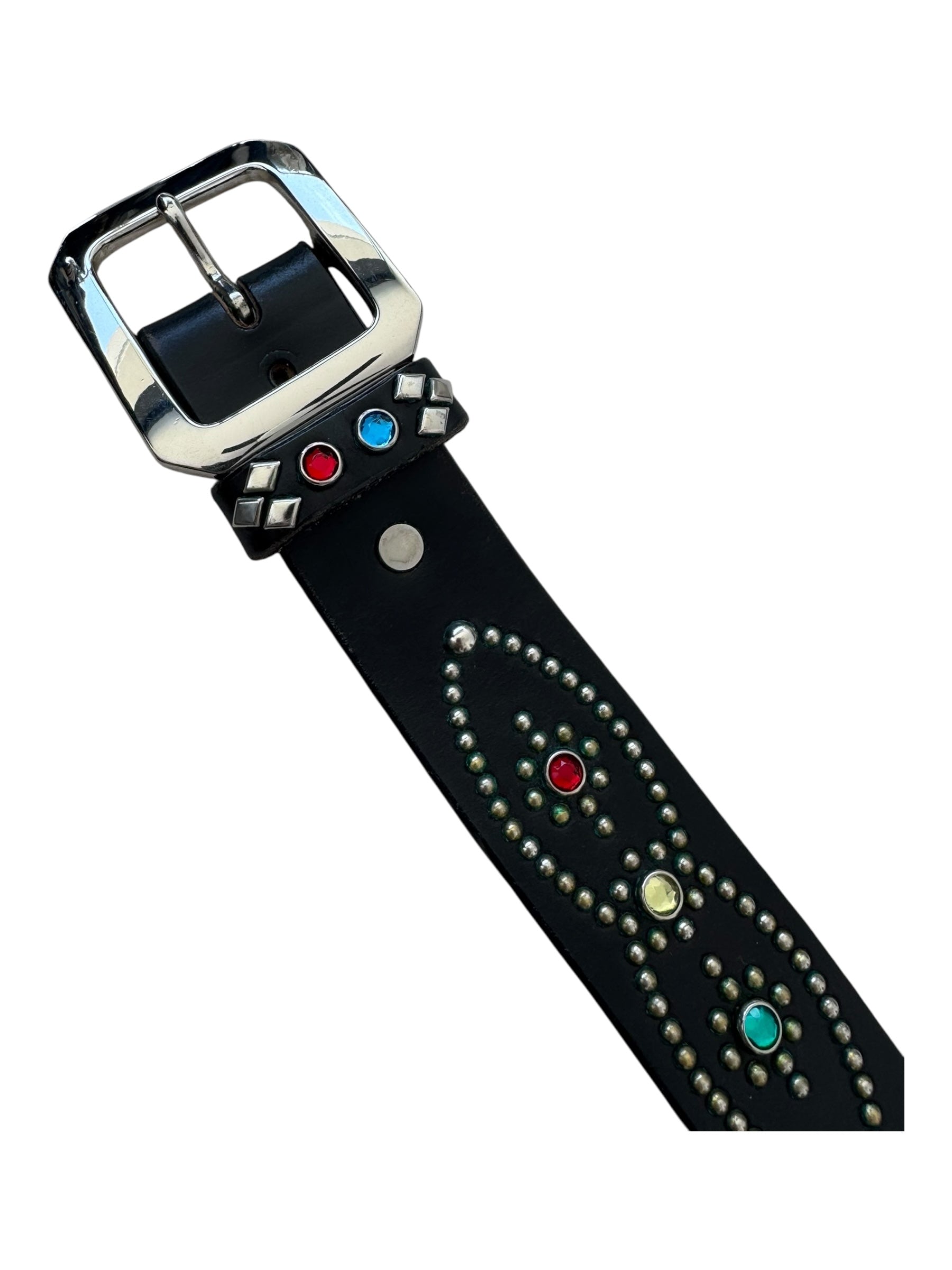 Bape 90s Ape Shall Never Kill Ape Studded Leather Belt