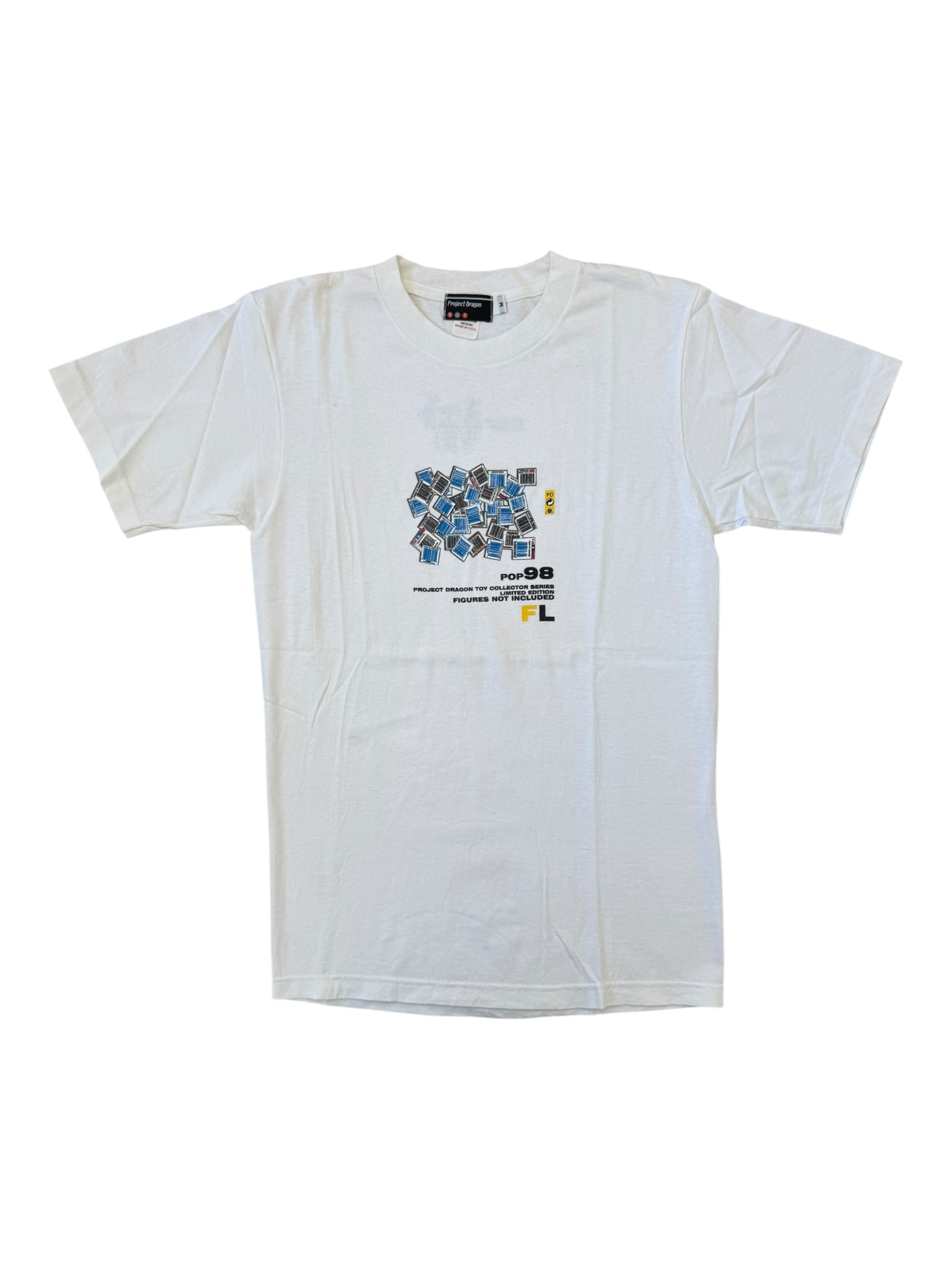 Futura 90s Project Dragon Barcodes T-shirt Size Medium