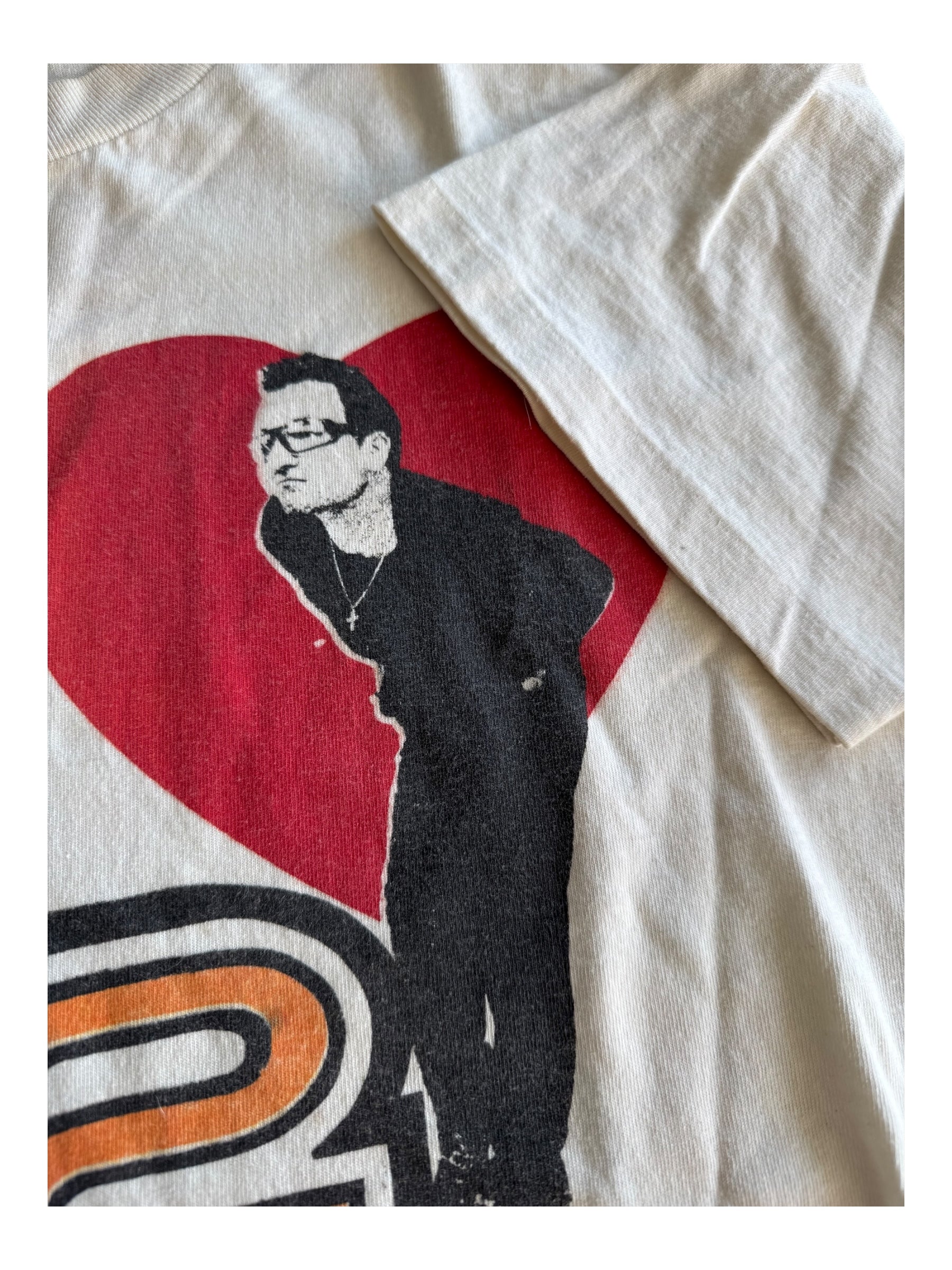 U2 90s White Pop Mart Tour T-Shirt Size Large