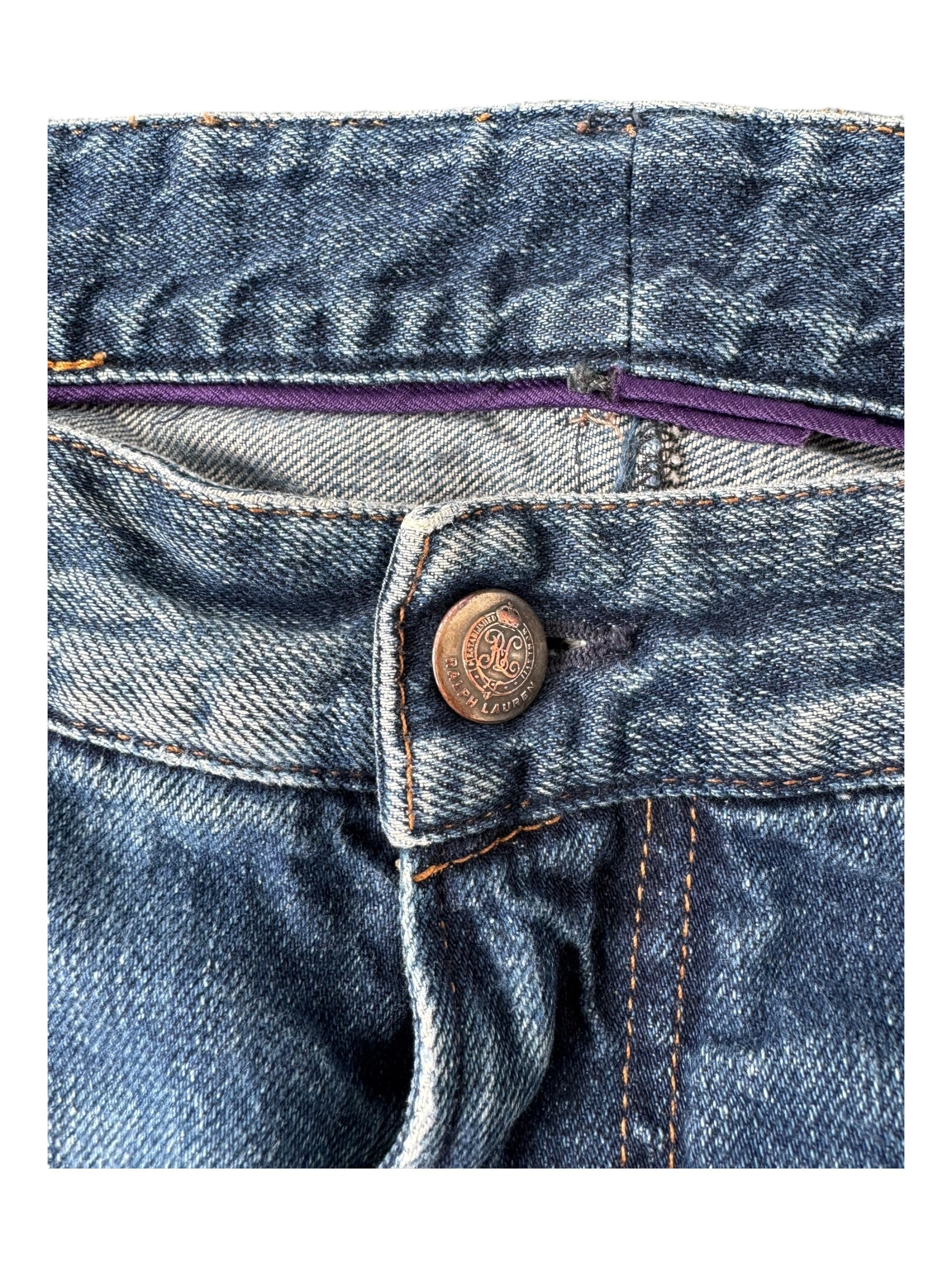 Polo Ralph Lauren Purple Label Jeans Nice Fade Size 40 x 32