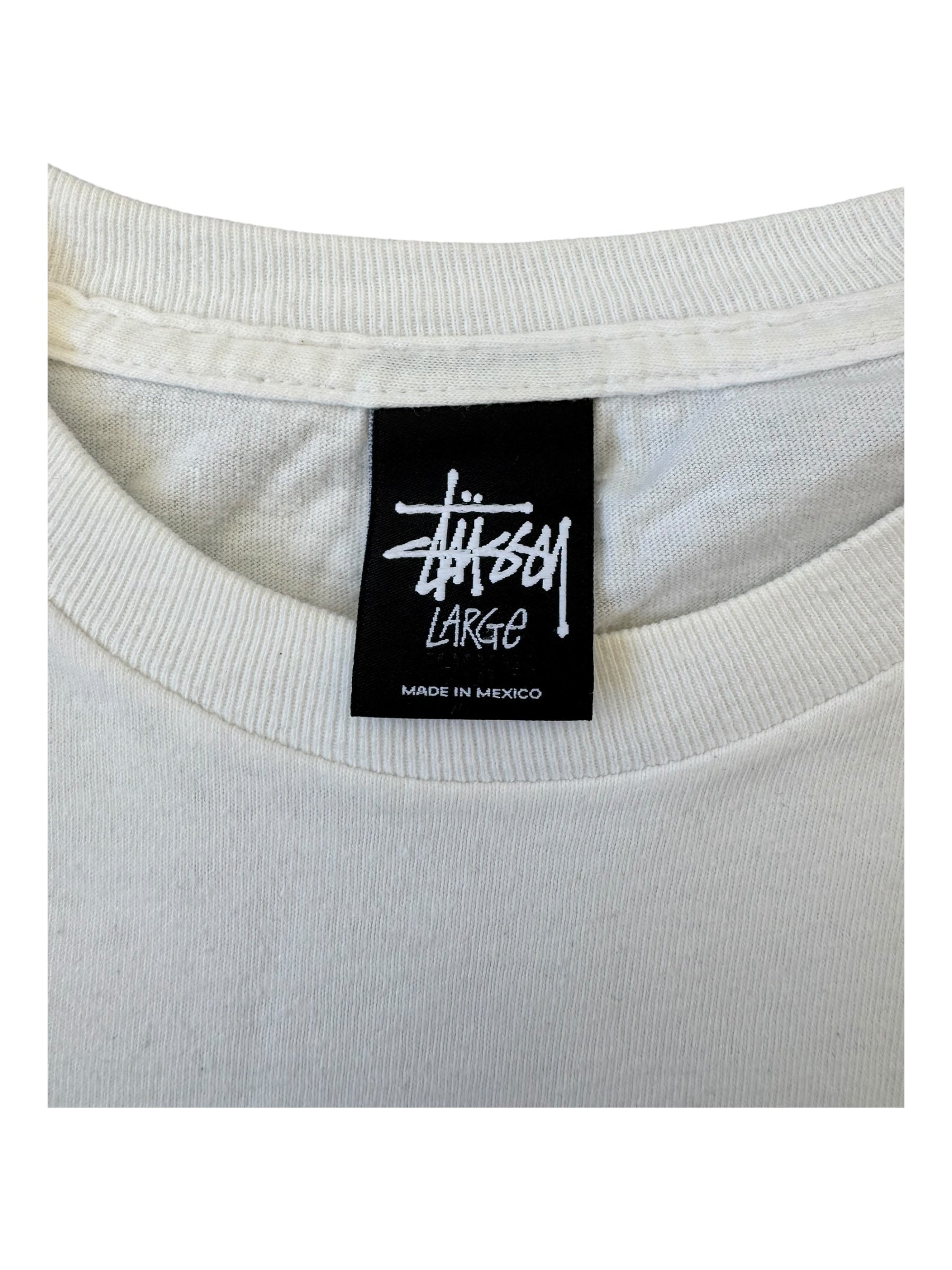Stussy 00s Stussy x A Bathing Ape White T-Shirt Size Large