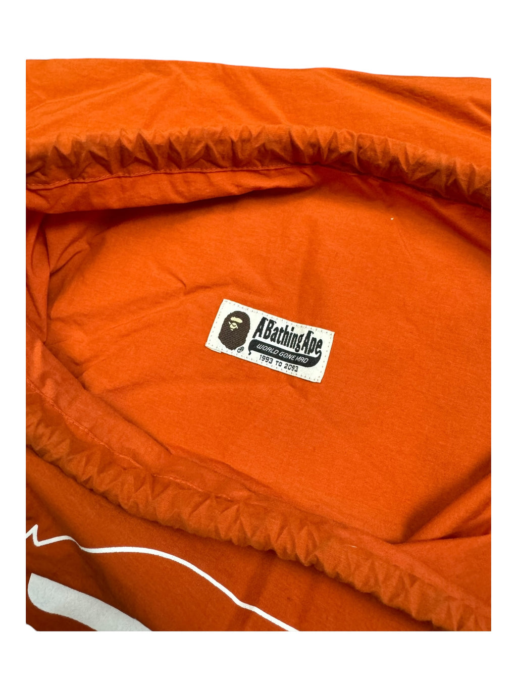 Bape 00s Drawstring Cinch Bag Orange WGM
