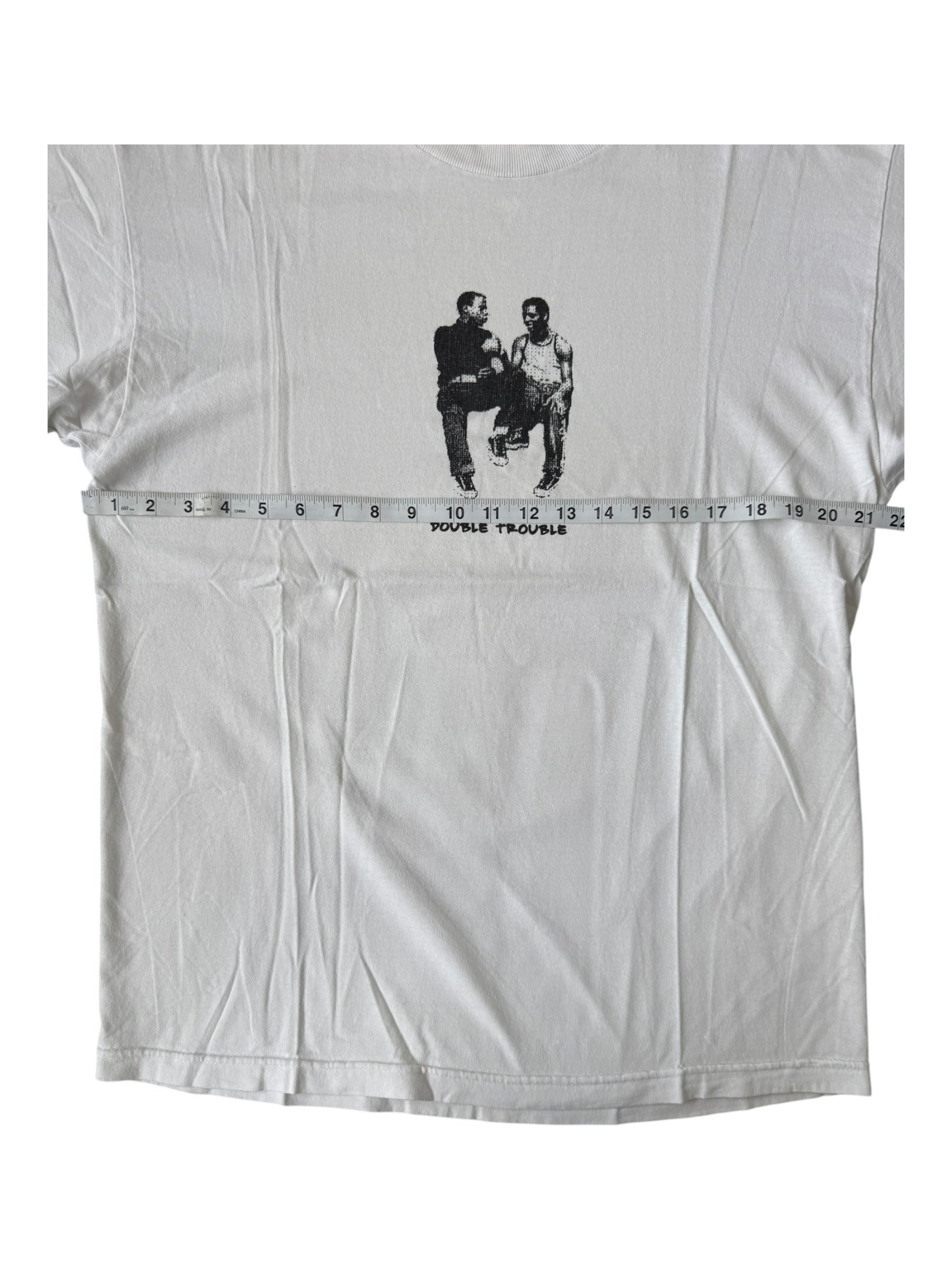Supreme 90s Union Double Trouble White T-Shirt Size Large