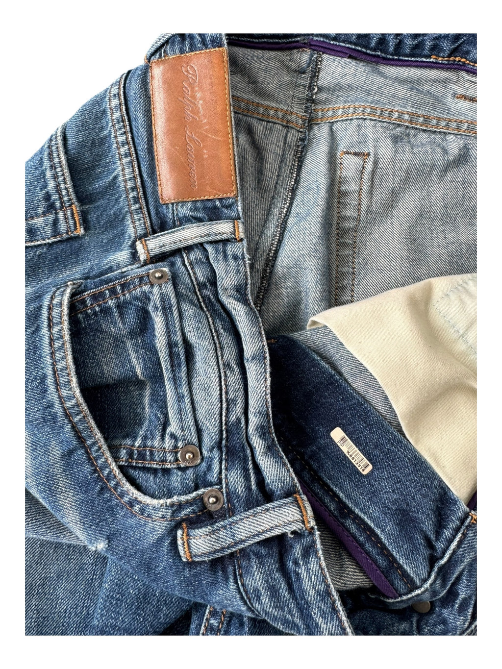 Polo Ralph Lauren Purple Label Jeans Nice Fade Size 40 x 32