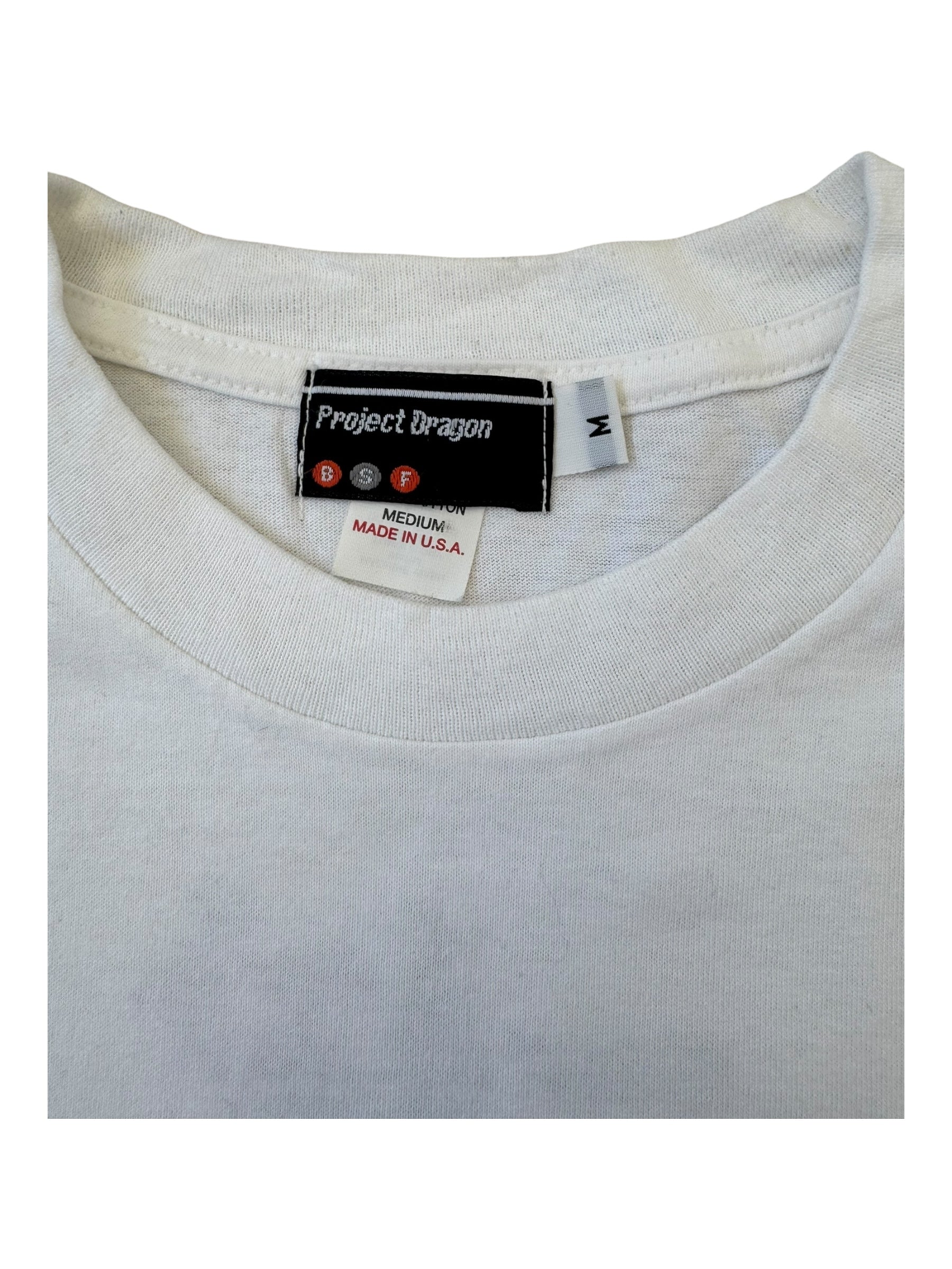 Futura 90s Project Dragon Barcodes T-shirt Size Medium
