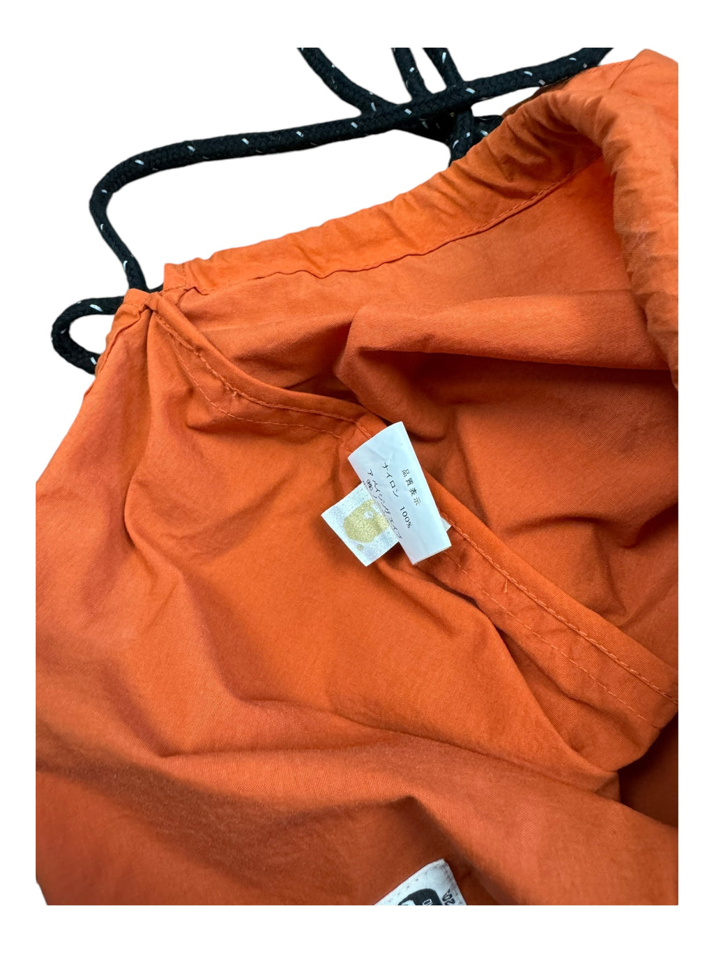 Bape 00s Drawstring Cinch Bag Orange WGM