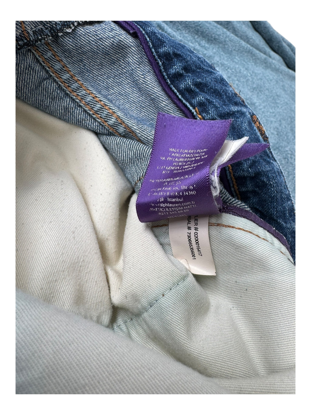 Polo Ralph Lauren Purple Label Jeans Nice Fade Size 40 x 32