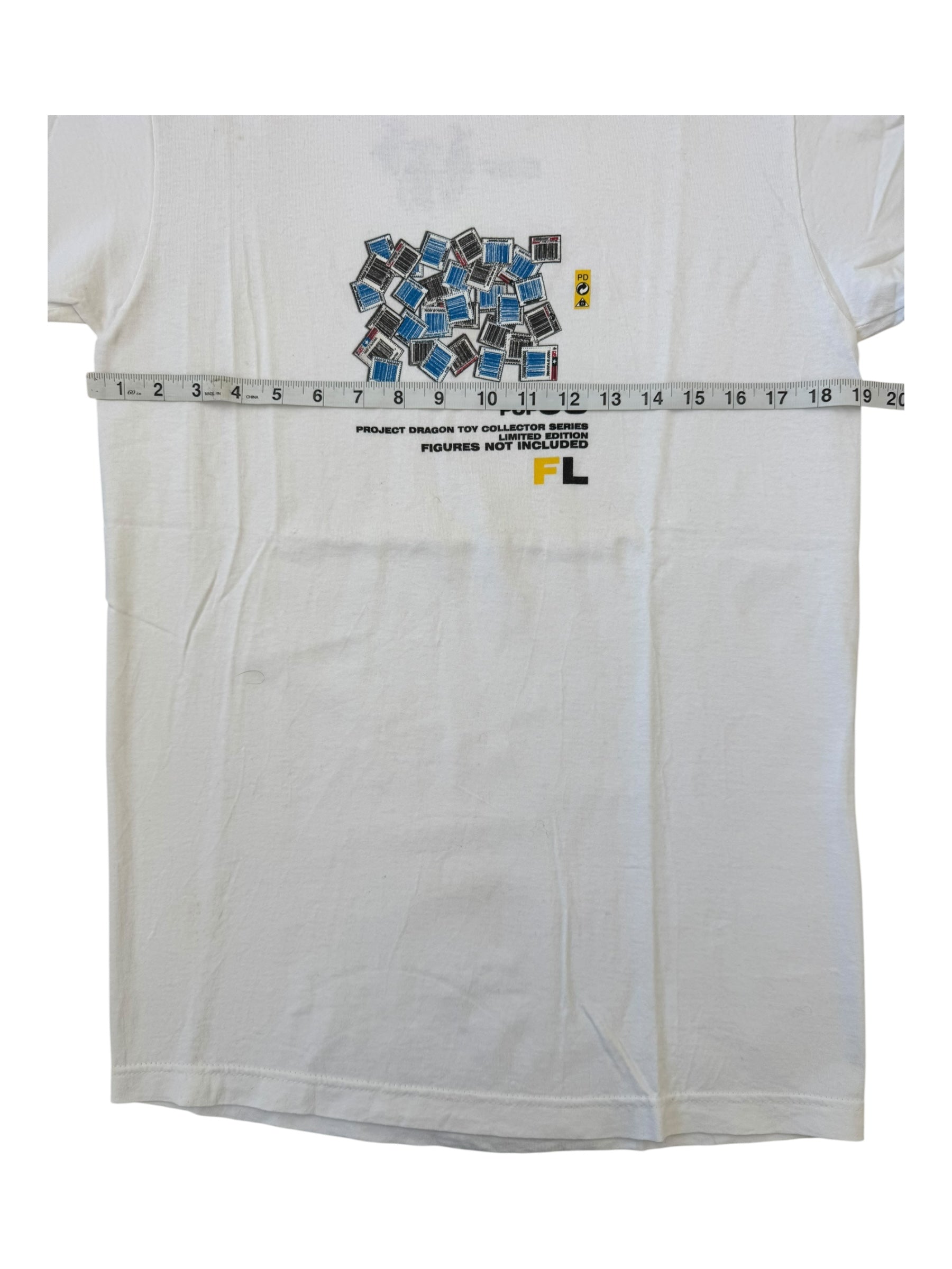 Futura 90s Project Dragon Barcodes T-shirt Size Medium