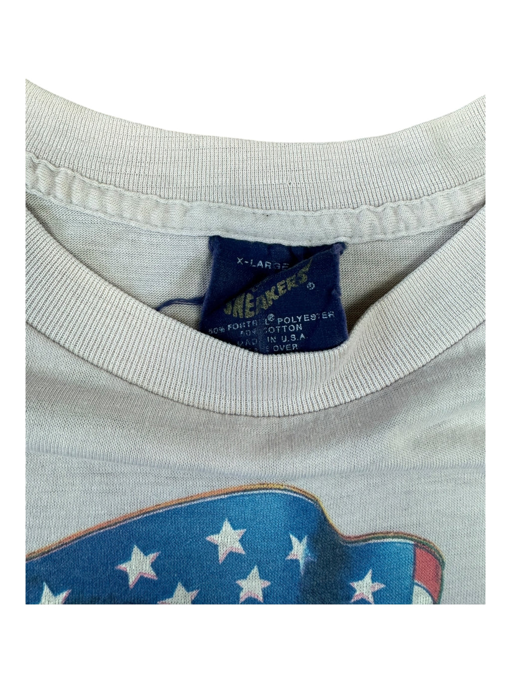 Harley Davidson 1987 White 3D Emblem Made in America Size Large