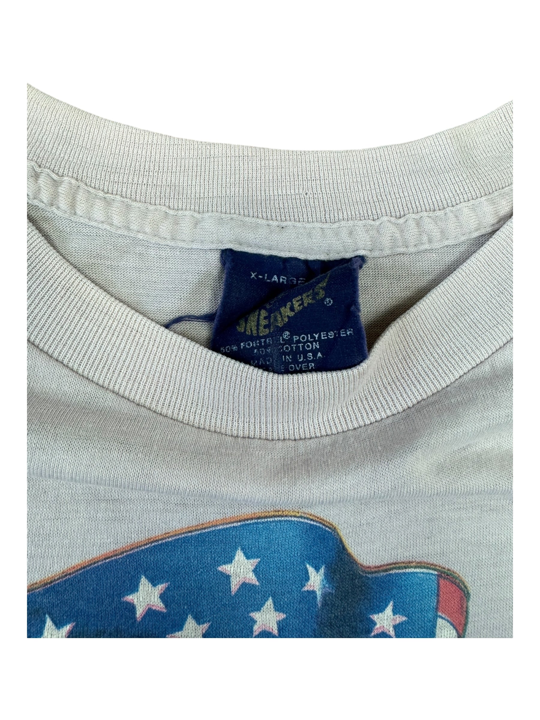 Harley Davidson 1987 White 3D Emblem Made in America Size Large