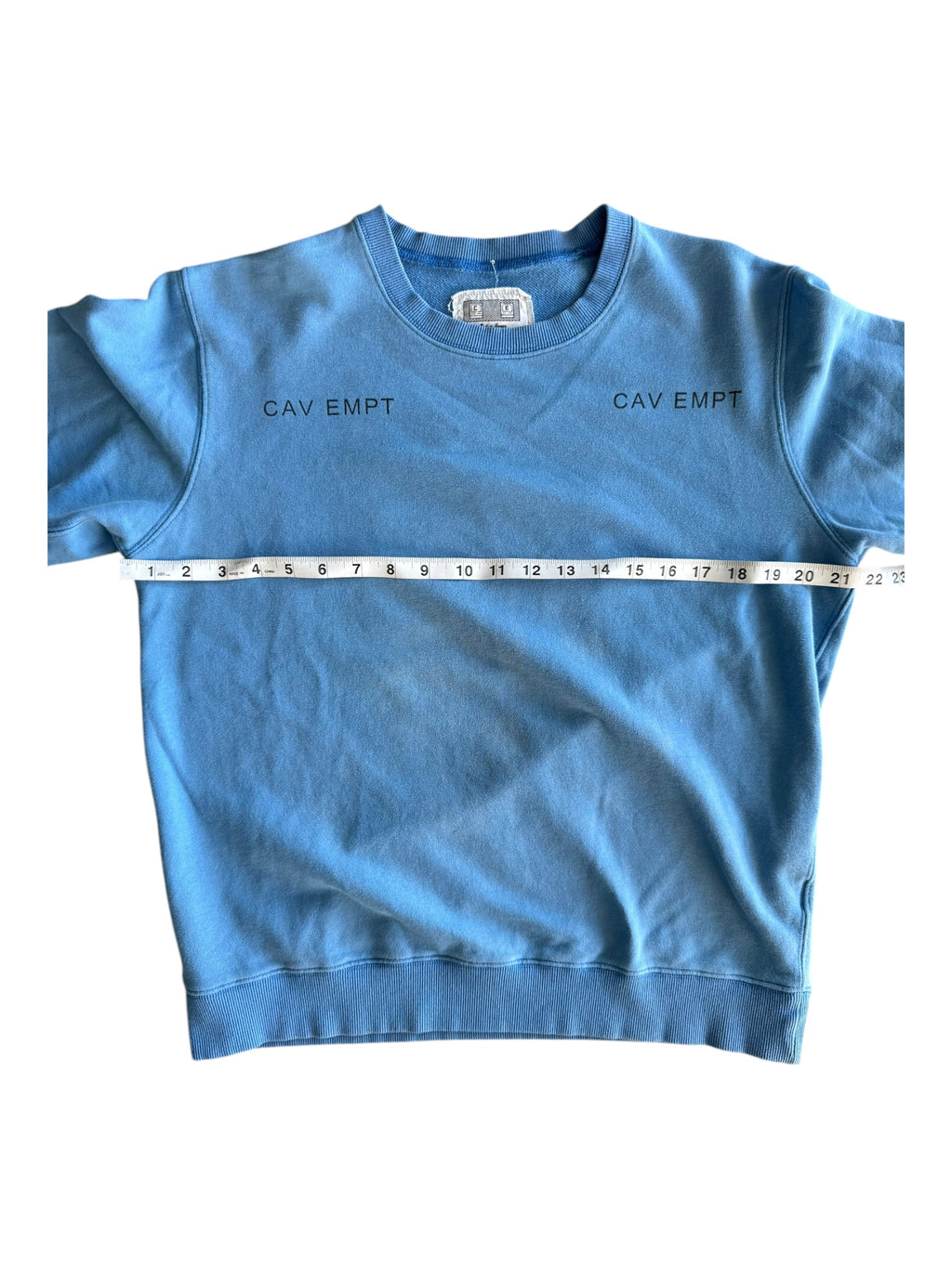 Cavempt Blue Crewneck Sweater Size Large