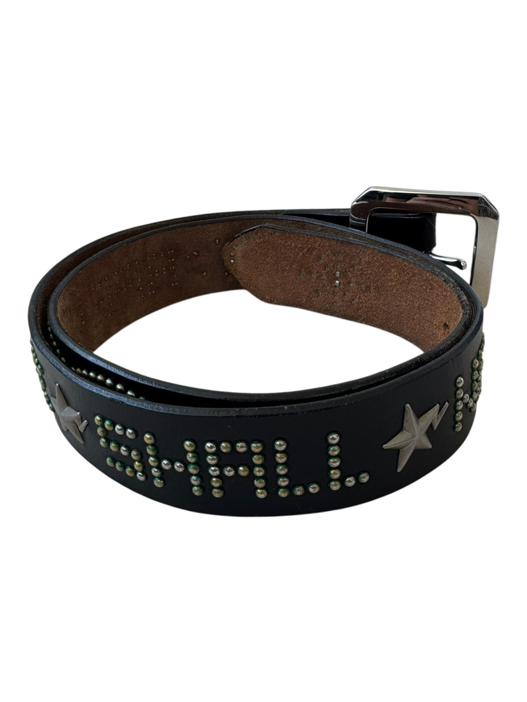 Bape 90s Ape Shall Never Kill Ape Studded Leather Belt