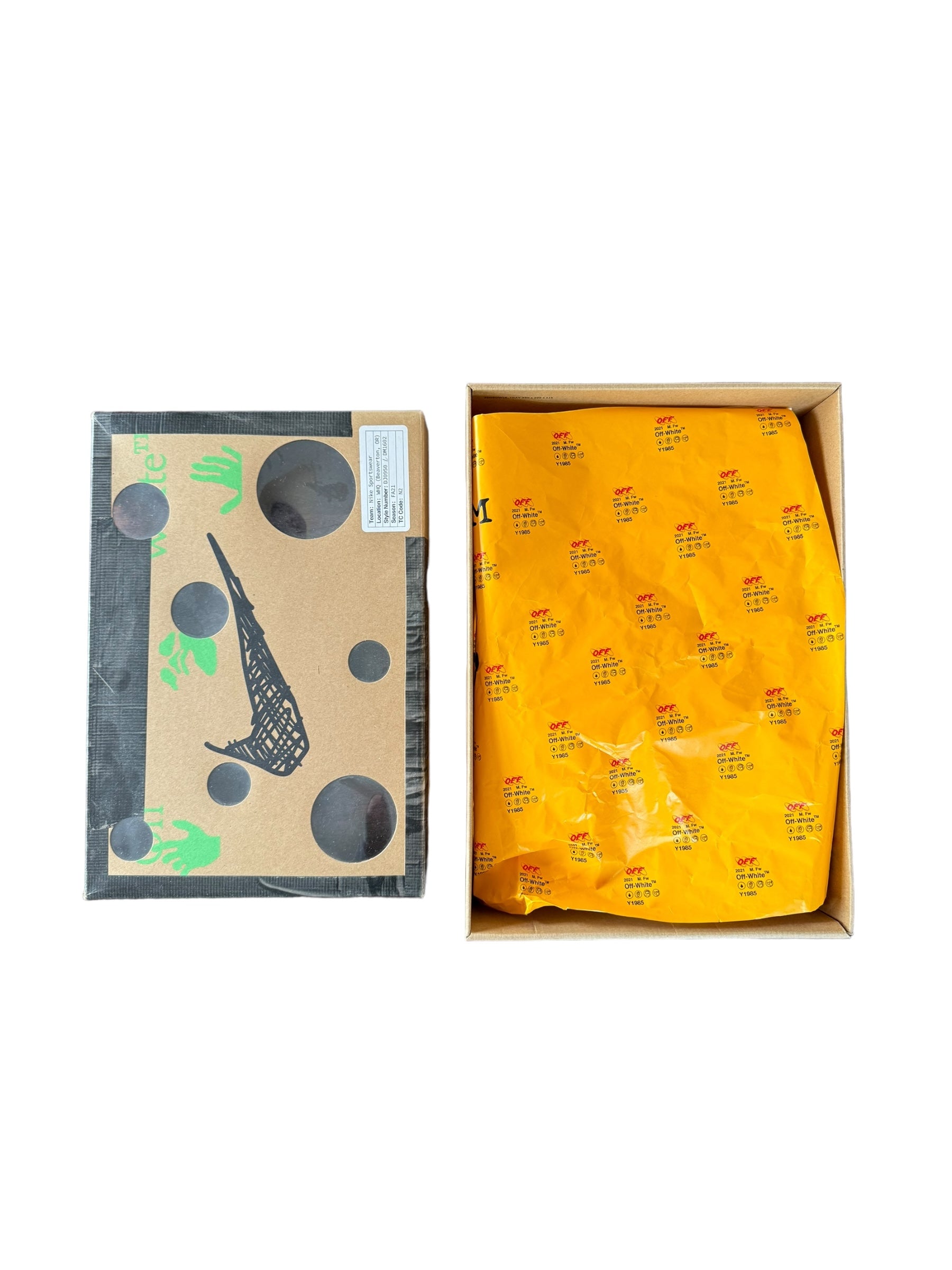 Nike Off-White x Dunk Low Lot 10 of 50 Mens US Size 9.5 Brand New Broken Zip Tie