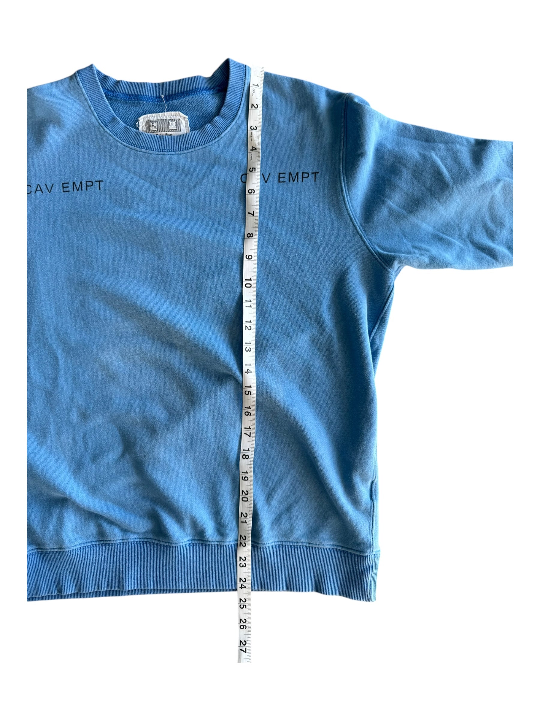 Cavempt Blue Crewneck Sweater Size Large