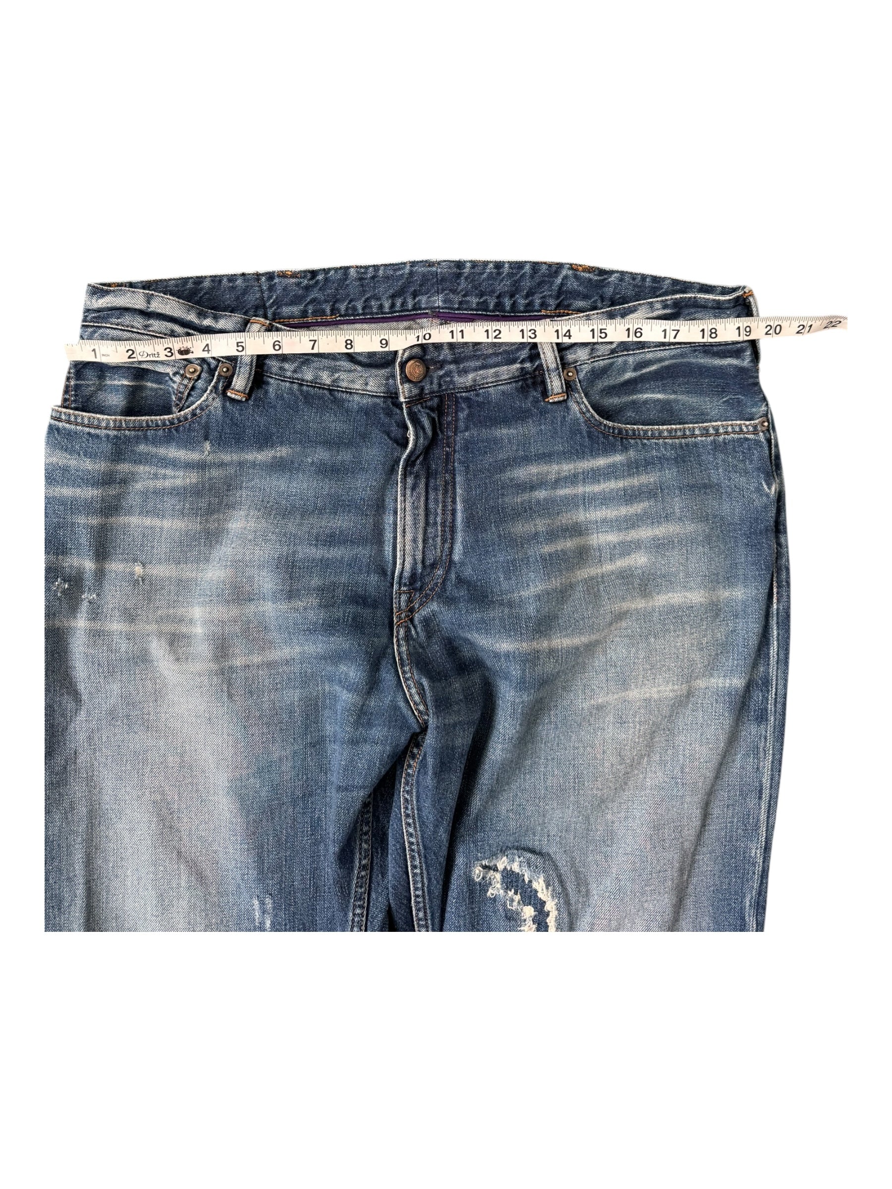 Polo Ralph Lauren Purple Label Jeans Nice Fade Size 40 x 32