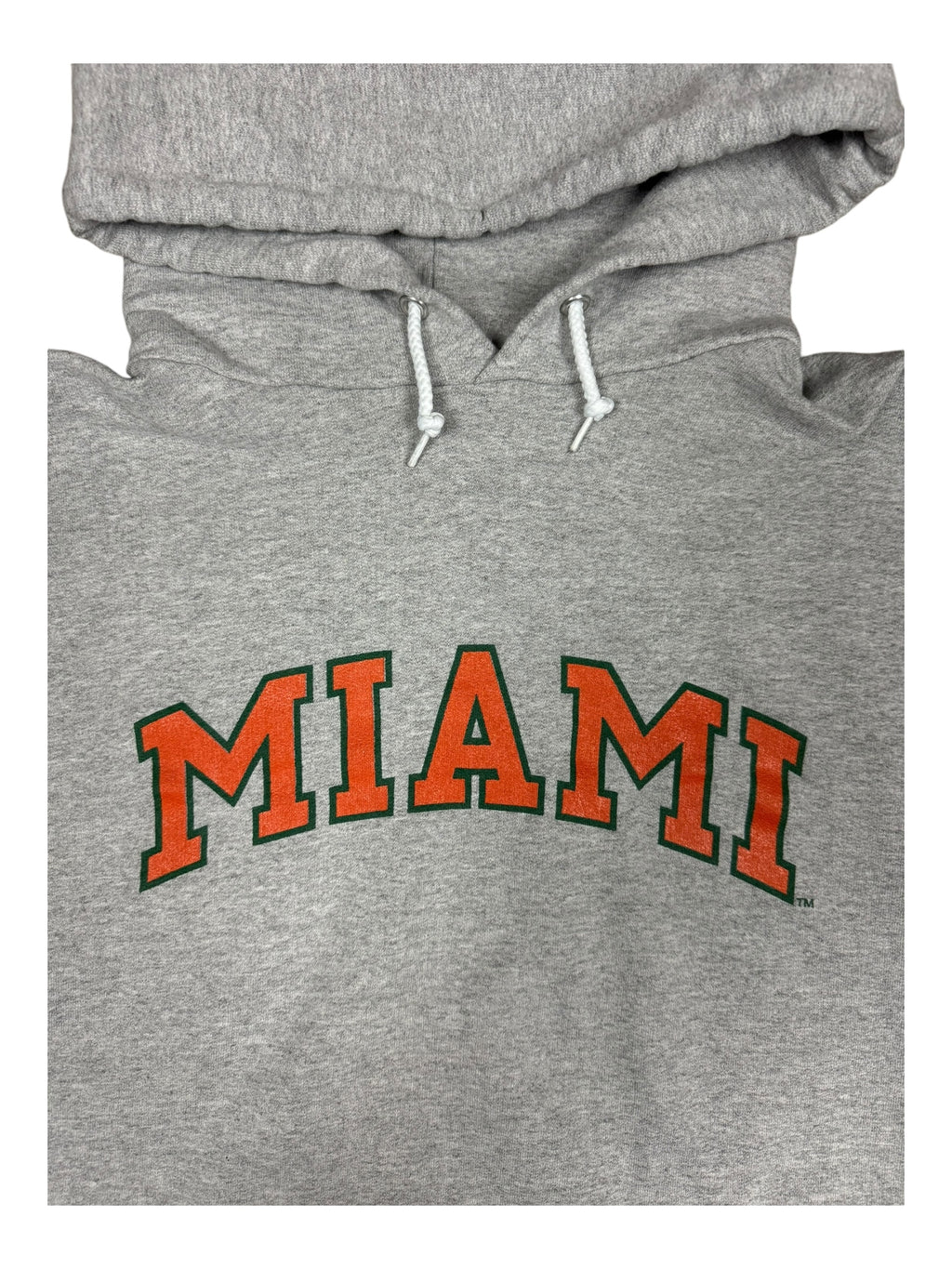 University of Miami Vintage Hanes Hoodie Men XXL Logo Sweatshirt