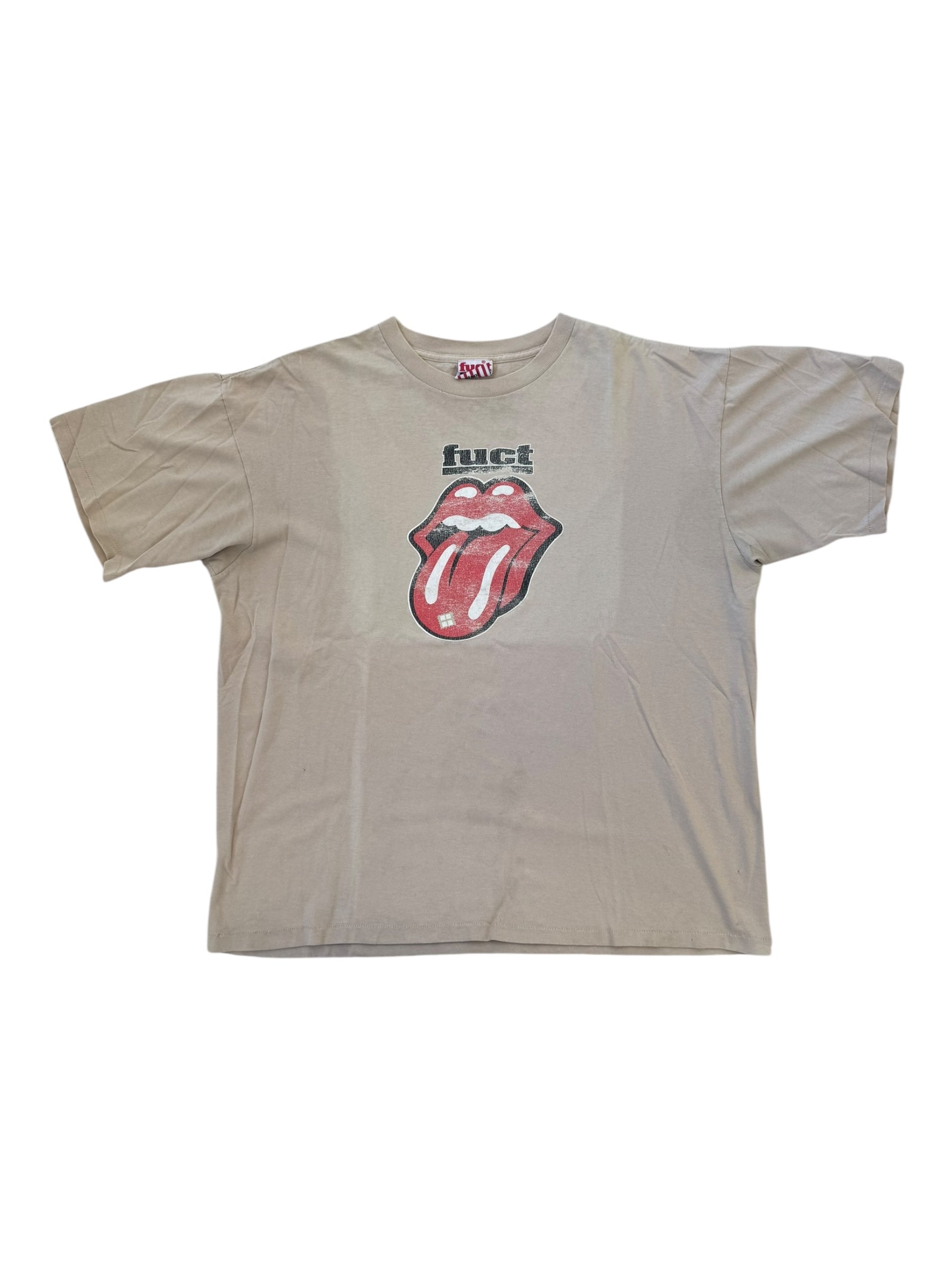 Fuct 90s Tan Acid Rolling Stones Rip Size XL