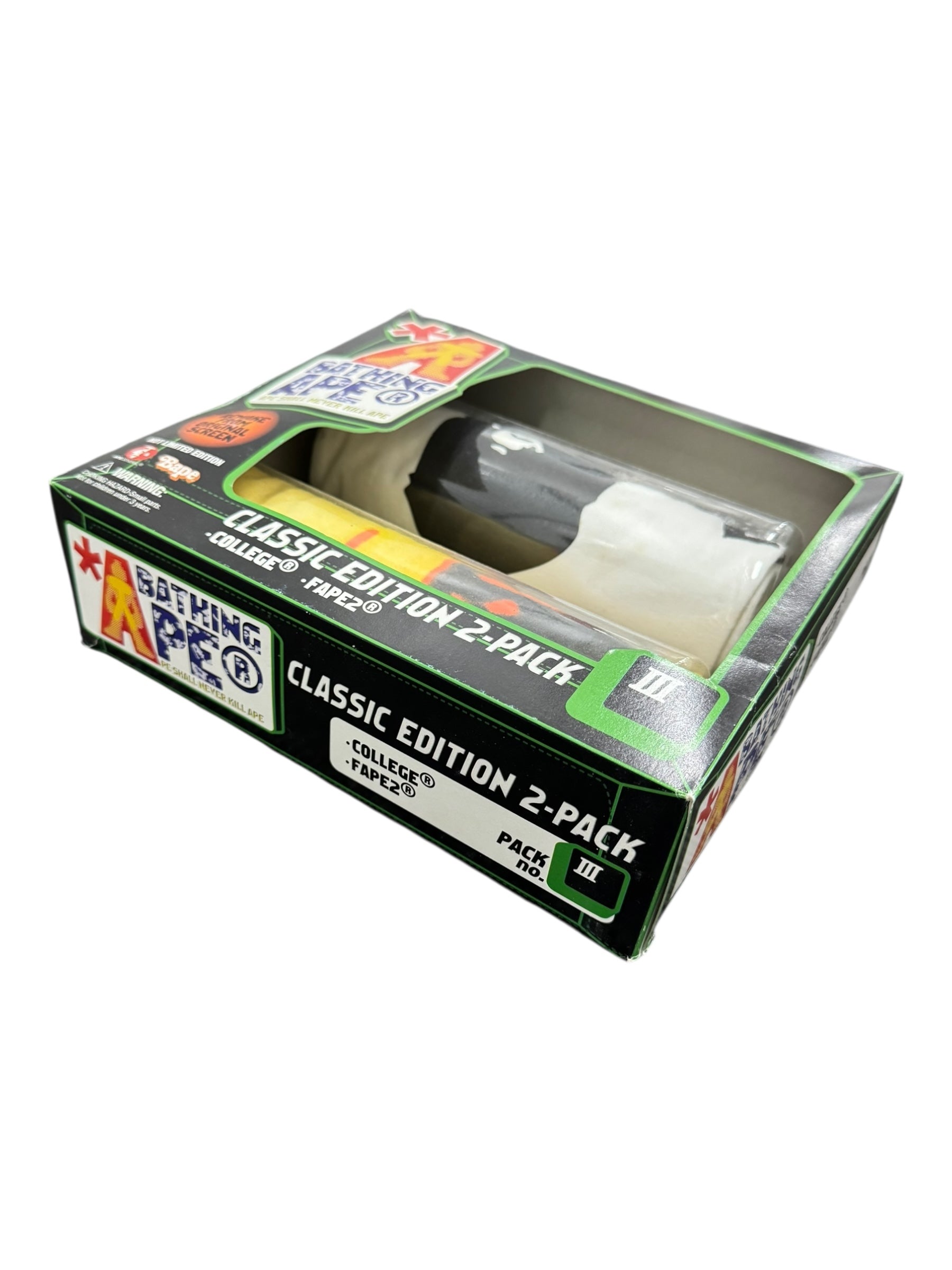 A Bathing Ape 90s Classic Edition 2-Pack T-Shirt Box III Size Large Deadstock