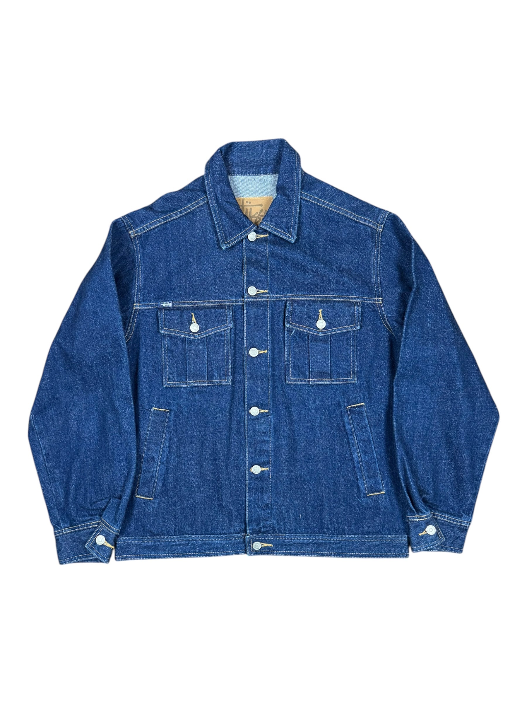 Stussy 90s Selvedge Denim Jacket Deadstock Size Large