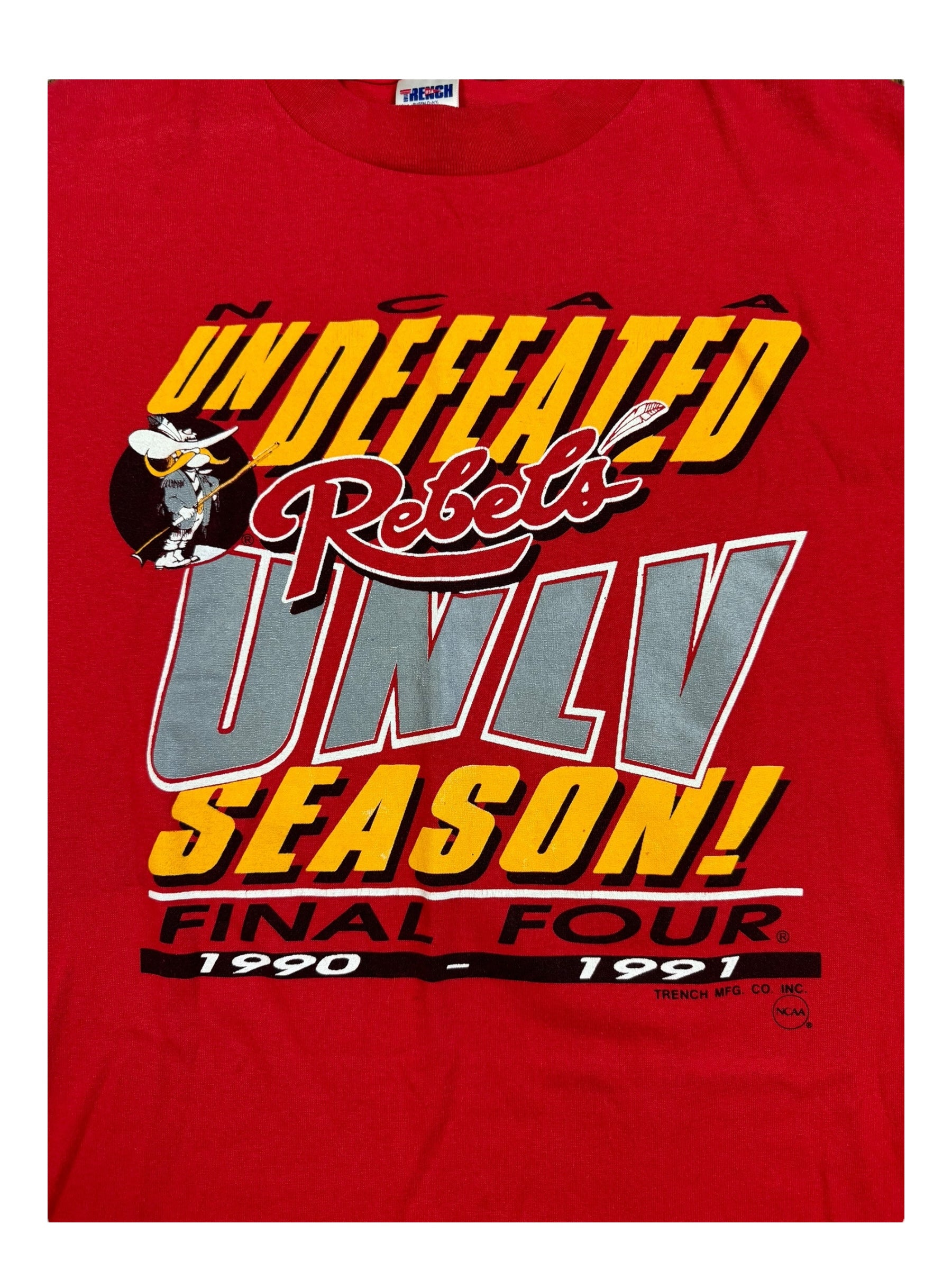 UNLV Rebels Shirt Sz XL Vintage 1990s Tags NCAA Final Four
