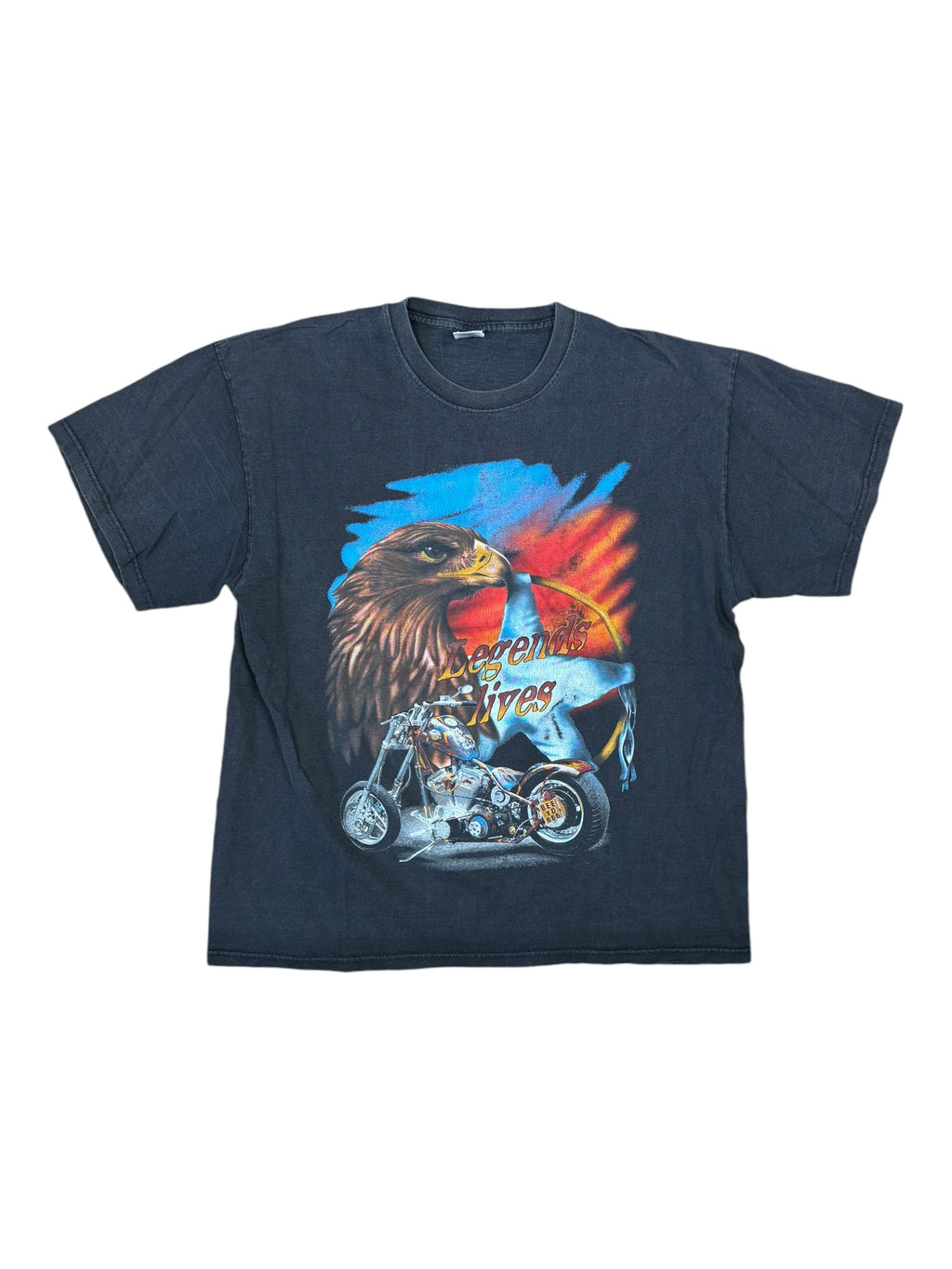 Harley Davidson 90s Legend Lives Eagle T-Shirt Size XL