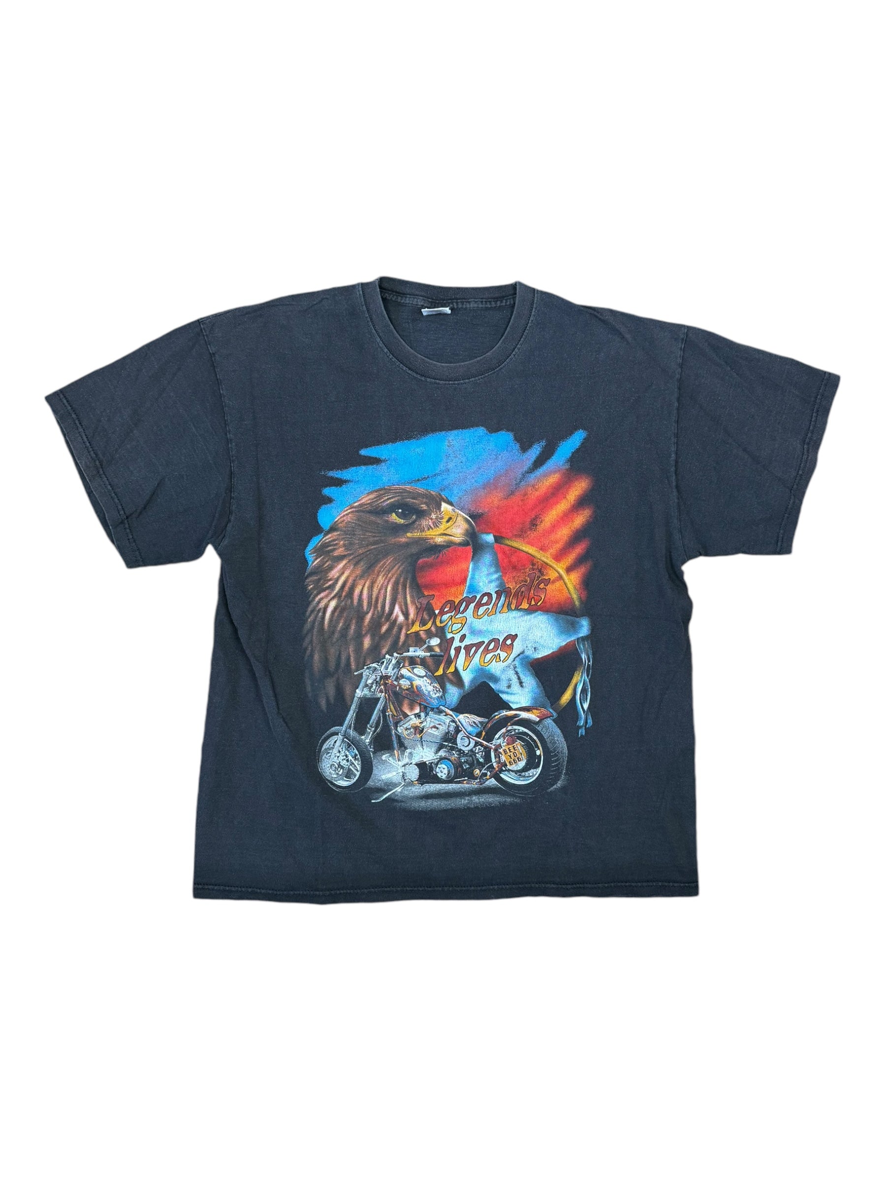 Harley Davidson 90s Legend Lives Eagle T-Shirt Size XL