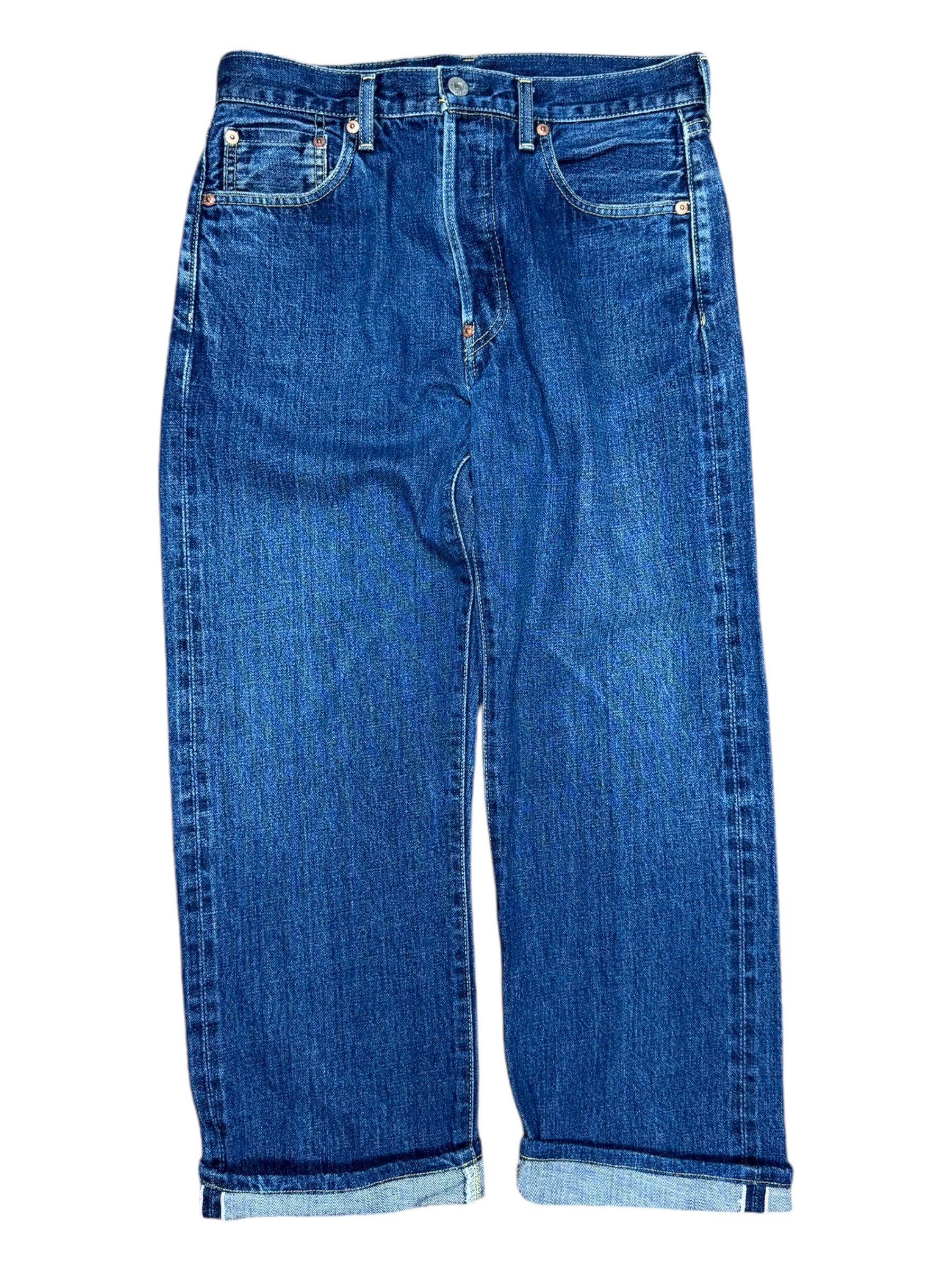 Levis 90s 702 XX Big E Selvedge Denim Jeans W31 Japan Blue 140th Rare