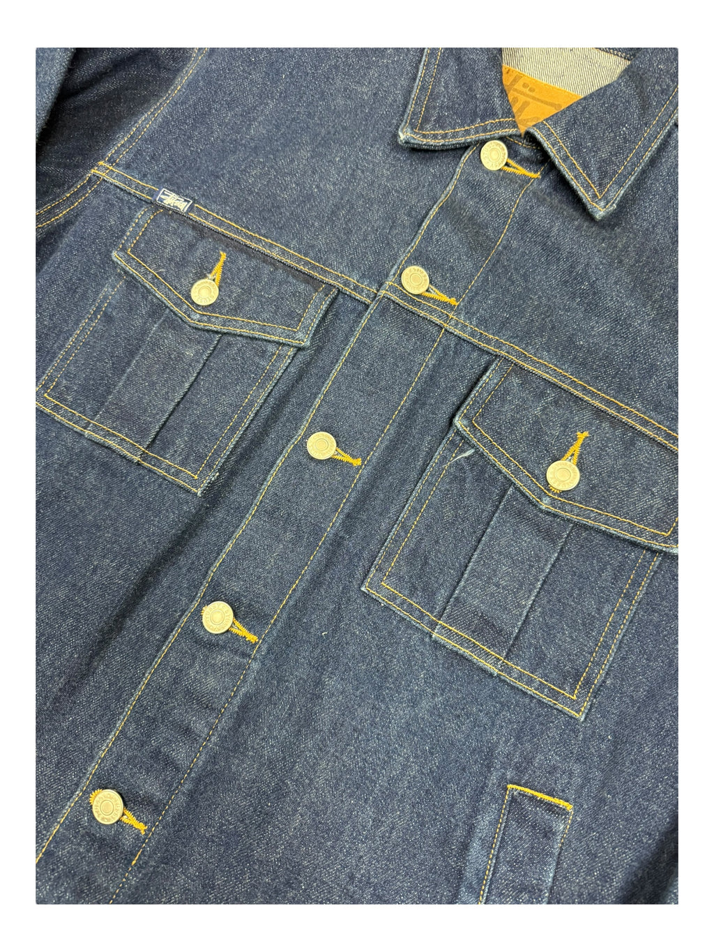 Stussy 90s Selvedge Denim Jacket Deadstock Size Large