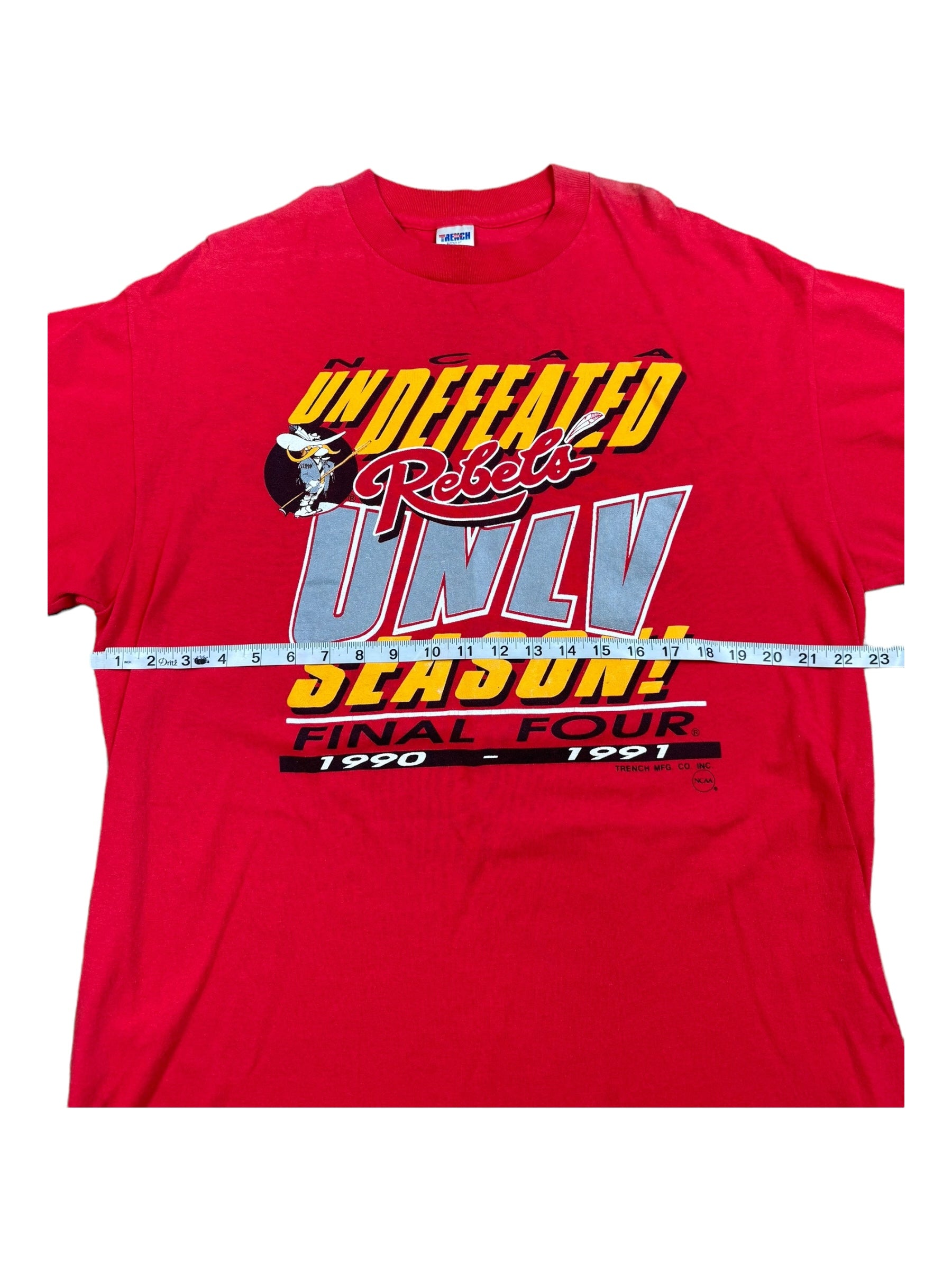 UNLV Rebels Shirt Sz XL Vintage 1990s Tags NCAA Final Four
