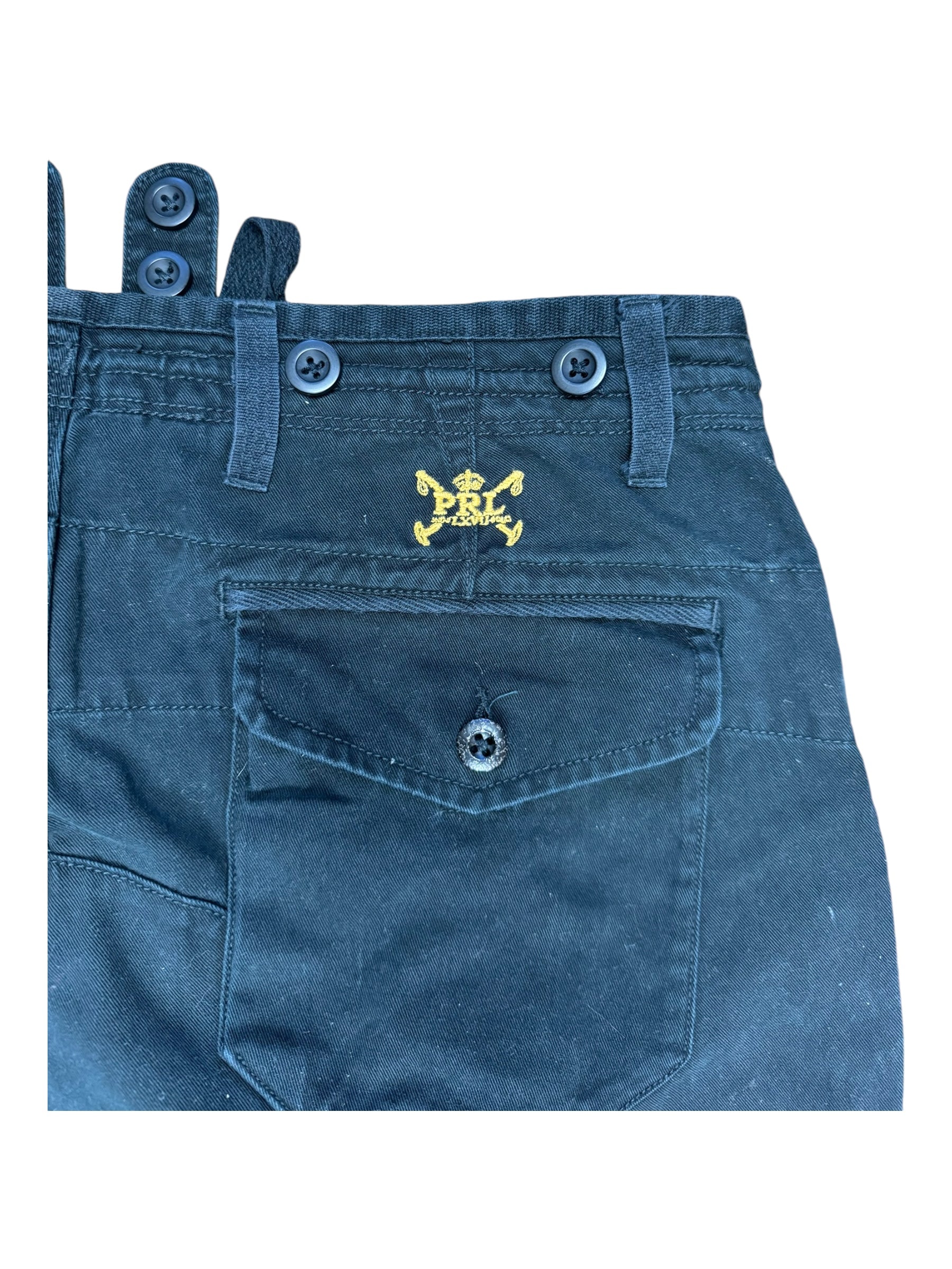 Polo Ralph Lauren 90s Black Cargo Pant Royal Crest Size 32 x 30