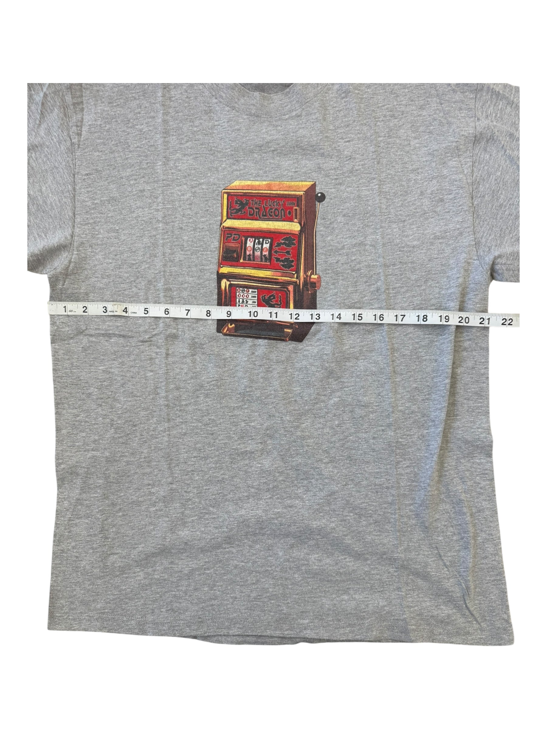 Futura 90s Grey Project Dragon Slot Machine T-shirt Size Large