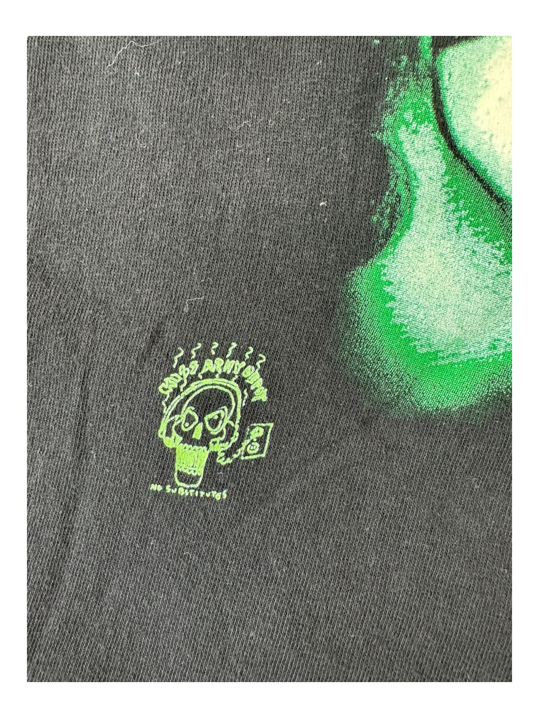 Kiss 90s Black Green Faces Size XL