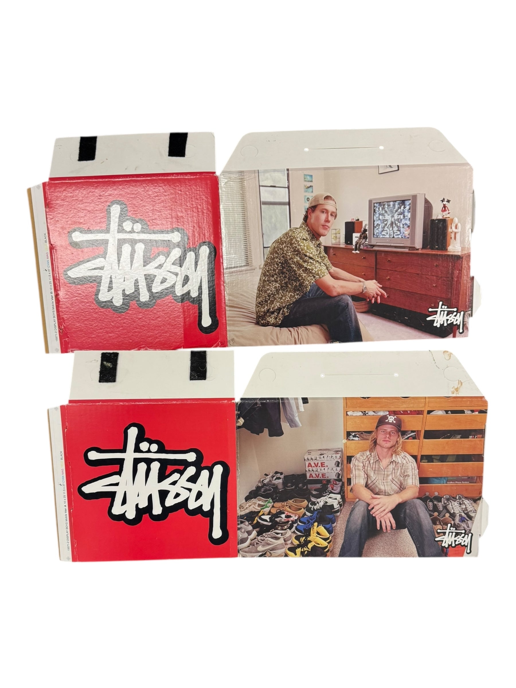 Stussy 00s Red Pop Up Store Display Deadstock