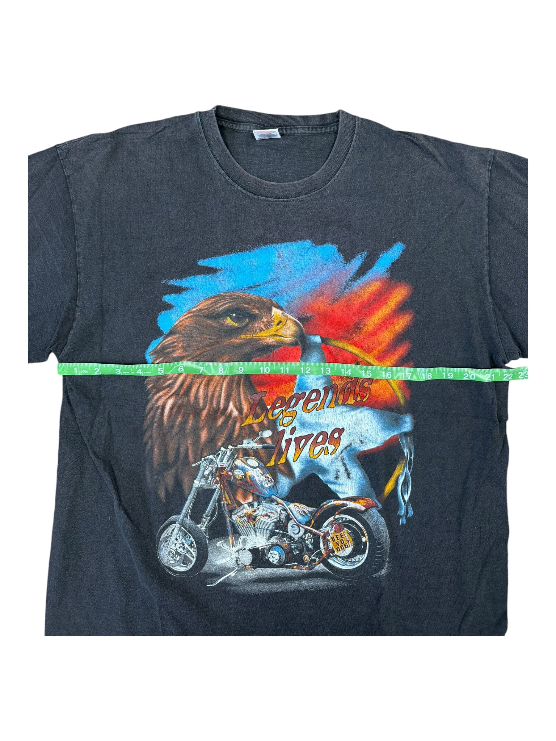 Harley Davidson 90s Legend Lives Eagle T-Shirt Size XL
