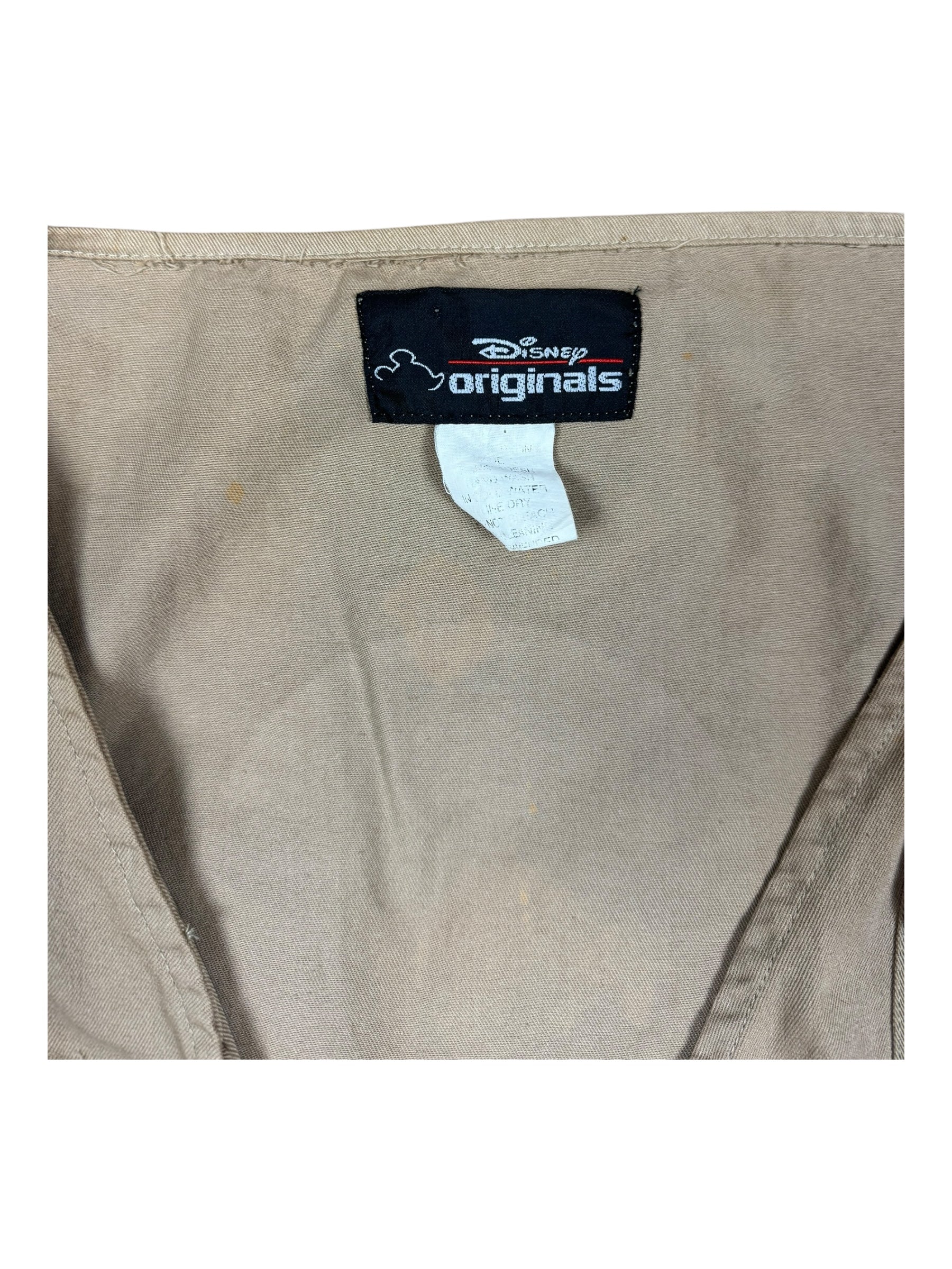 Disney Originals 90s Lion King Beige Vest Fishing Hunting Vest Sz L/XL