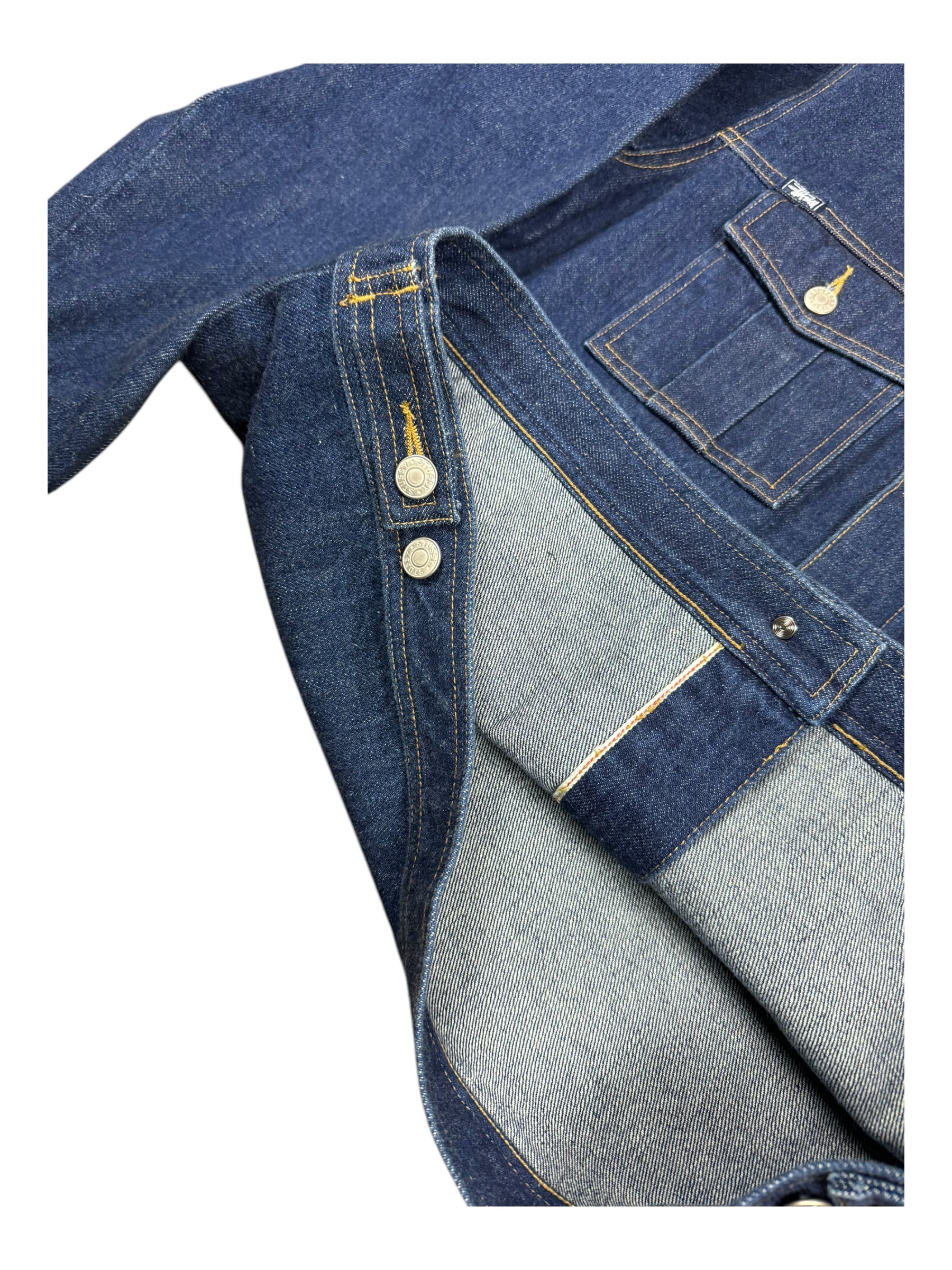 Stussy 90s Selvedge Denim Jacket Deadstock Size Large
