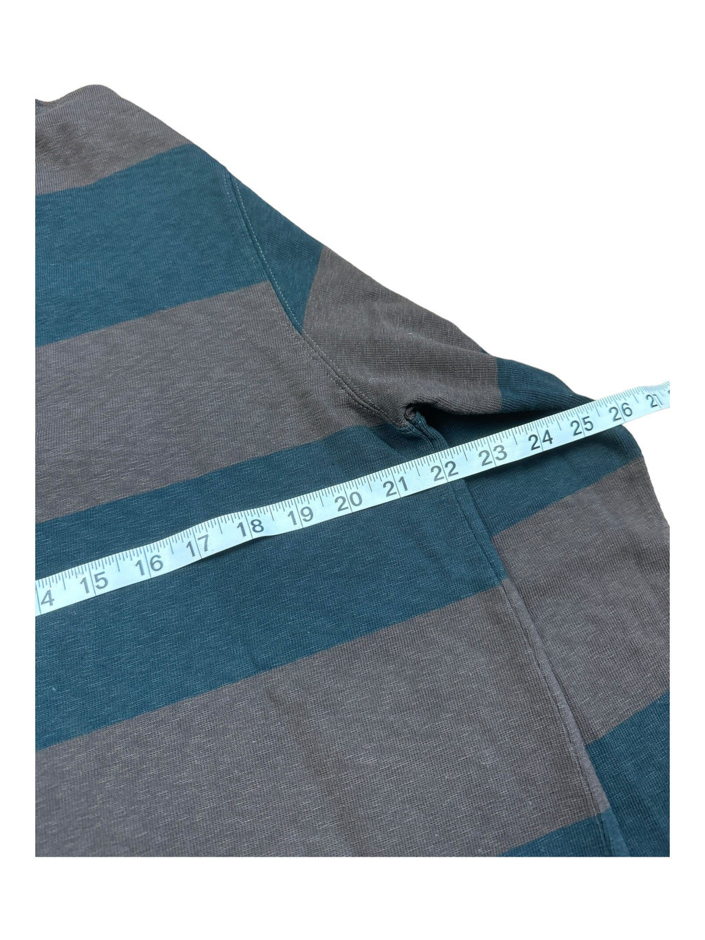 Stussy Brown & Green Striped Rugby Sample New w/ Tags Size Large